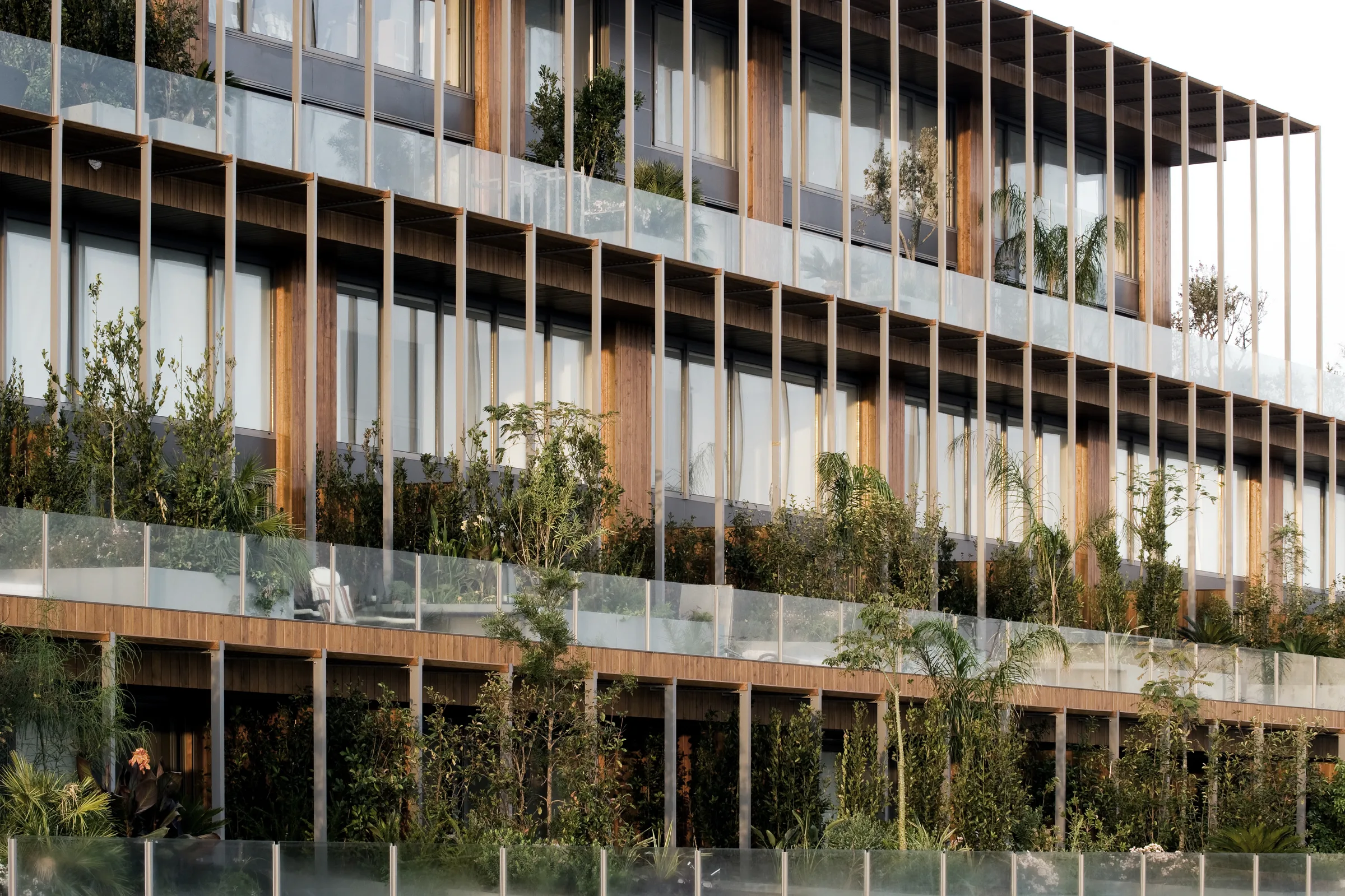 Garden terraces and sun screens