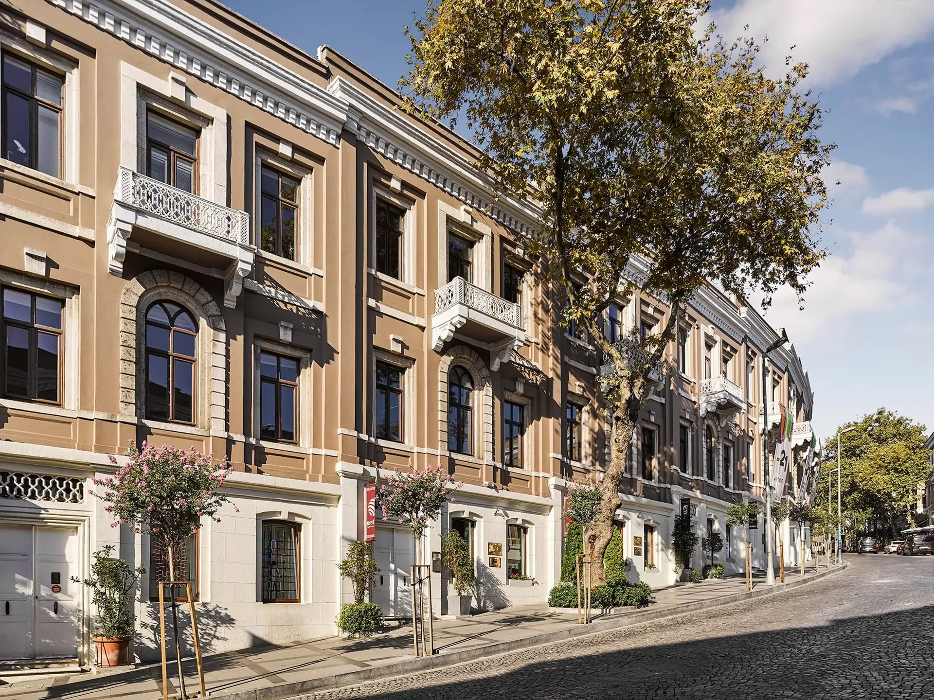 Akaretler Row Houses historic facade