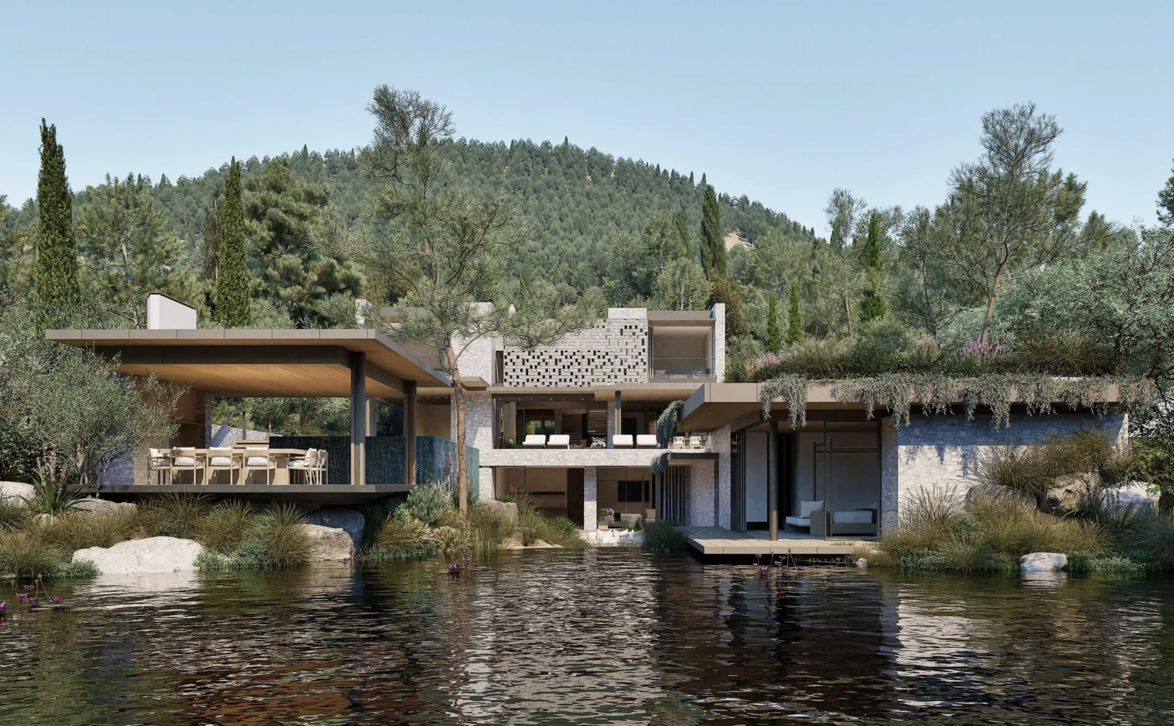 Aman Residences Bodrum lagoon villa exterior