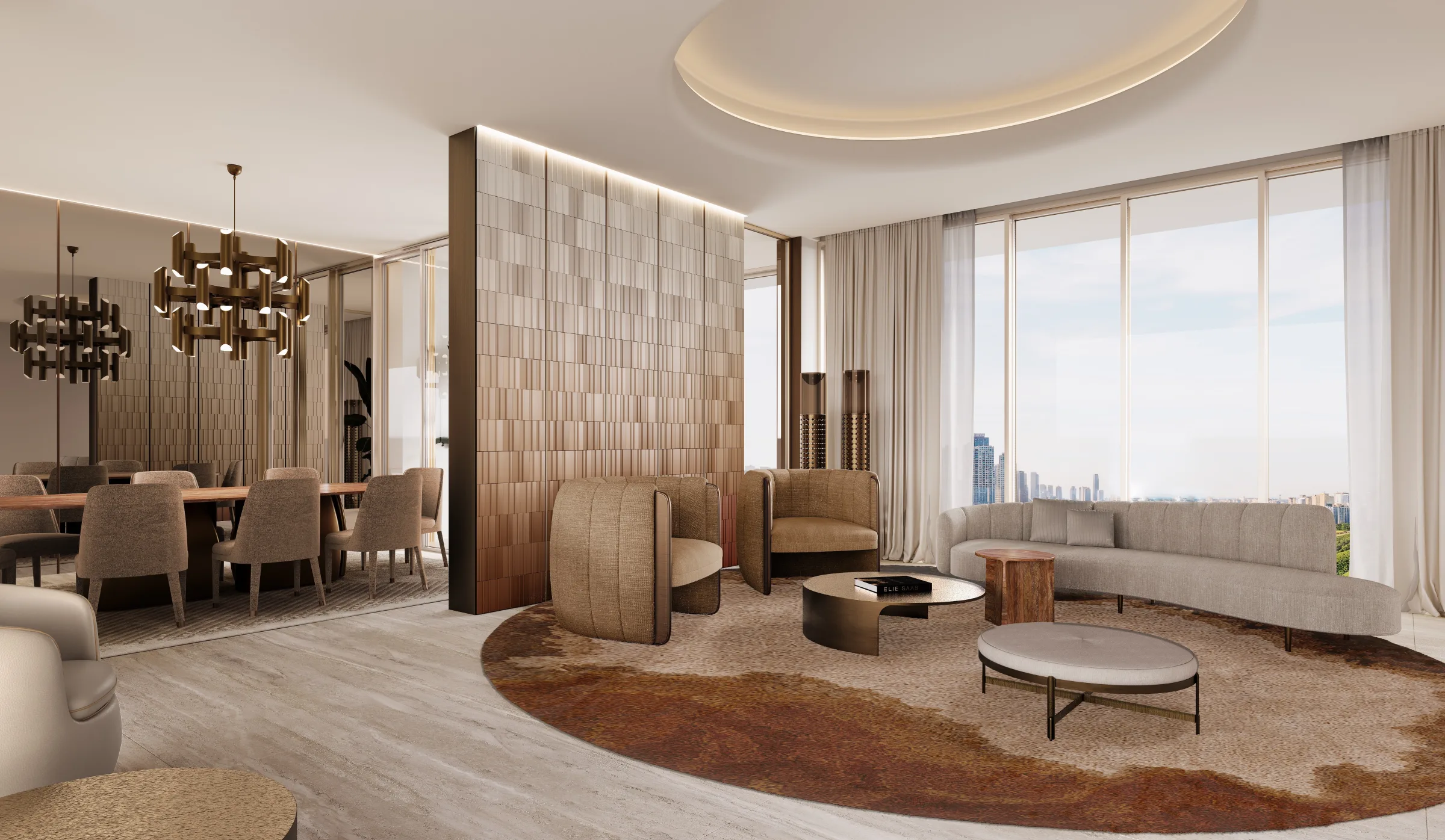 Penthouse living room