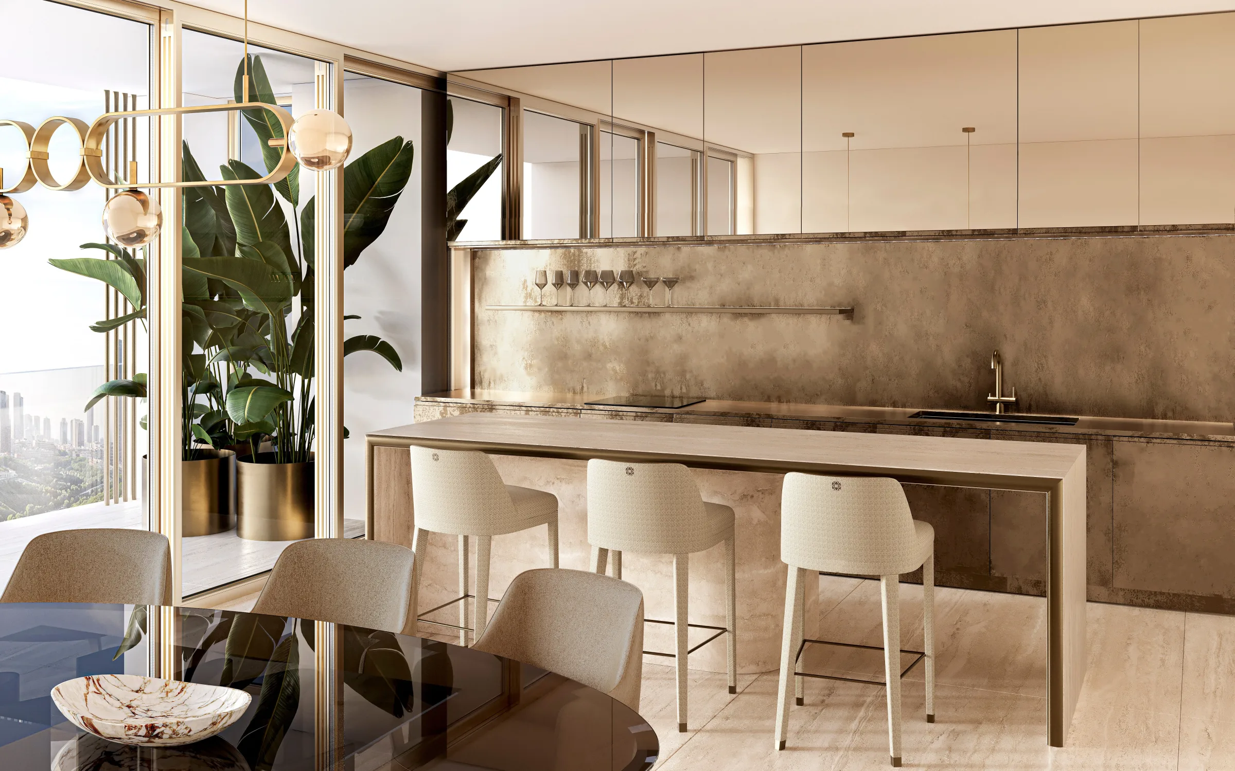 Penthouse kitchen