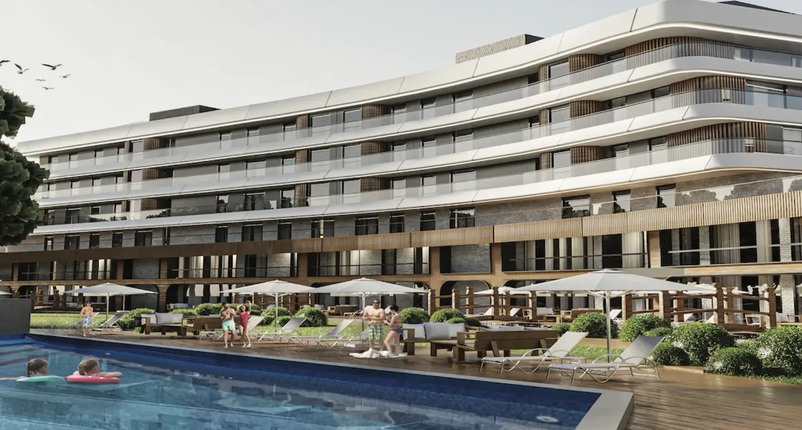 Aura City Gokturk pool and blocks