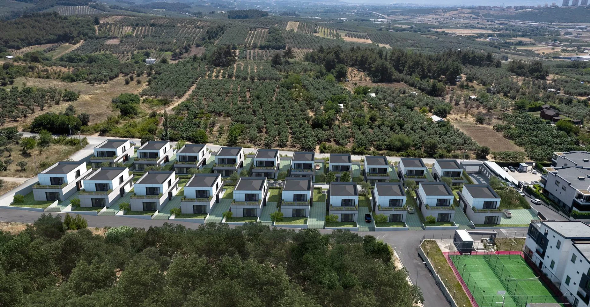 Avlu Nilüferköy aerial view
