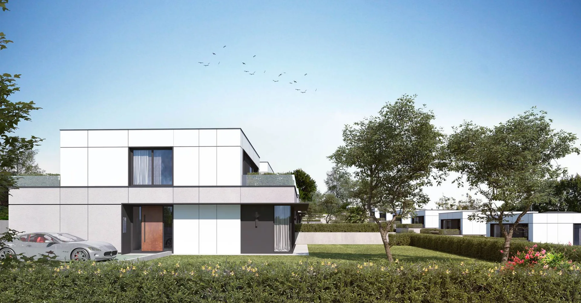 Avlu Nilüferköy villa facade