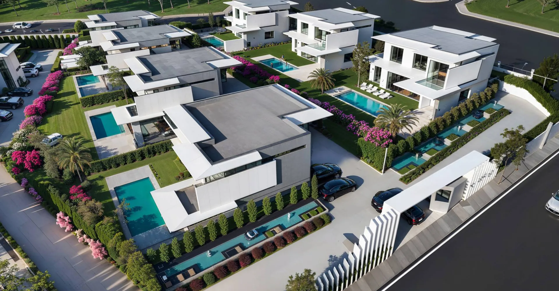 Bademli On2 kuşbakışı villalar