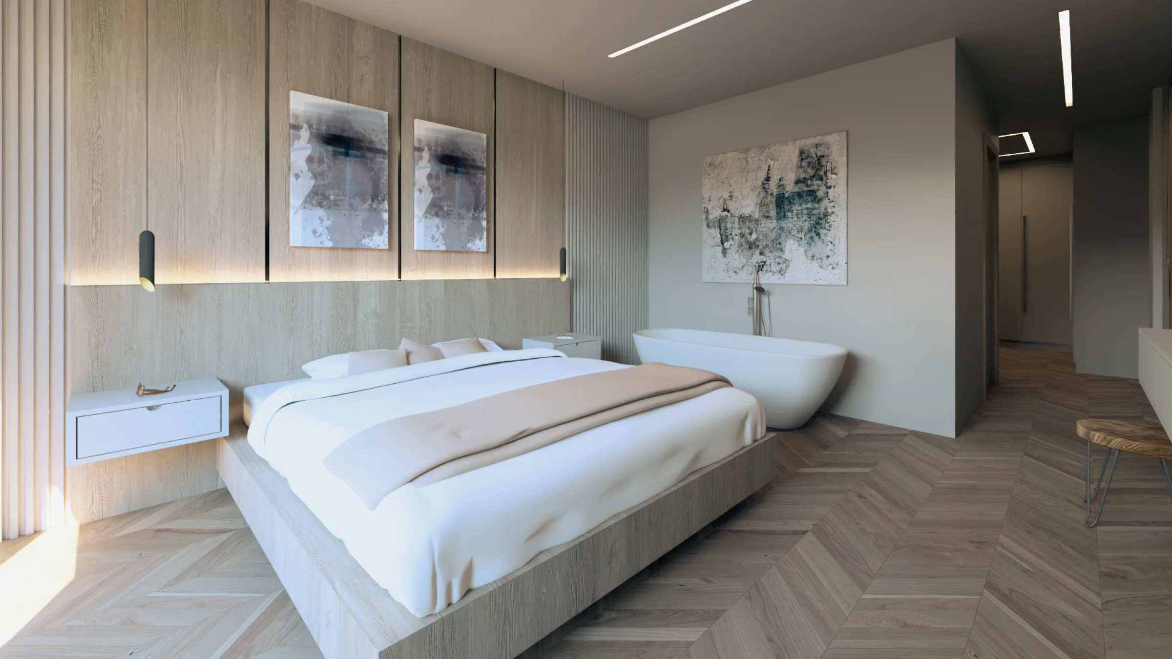 BaRiviera A tipi villa yatak odası