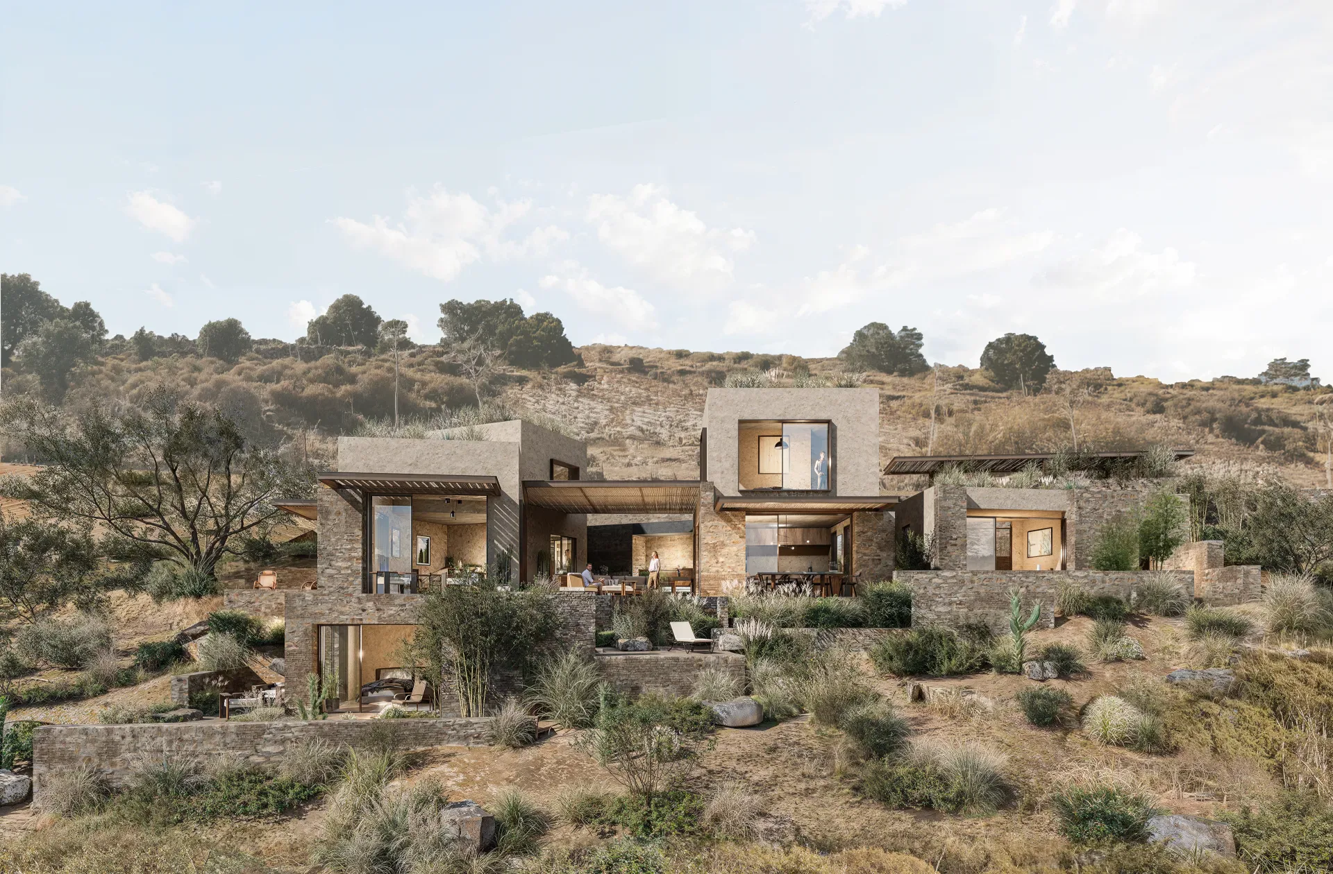 BodrumBodrum Terra Türkbükü taş evler yamaç görünümü