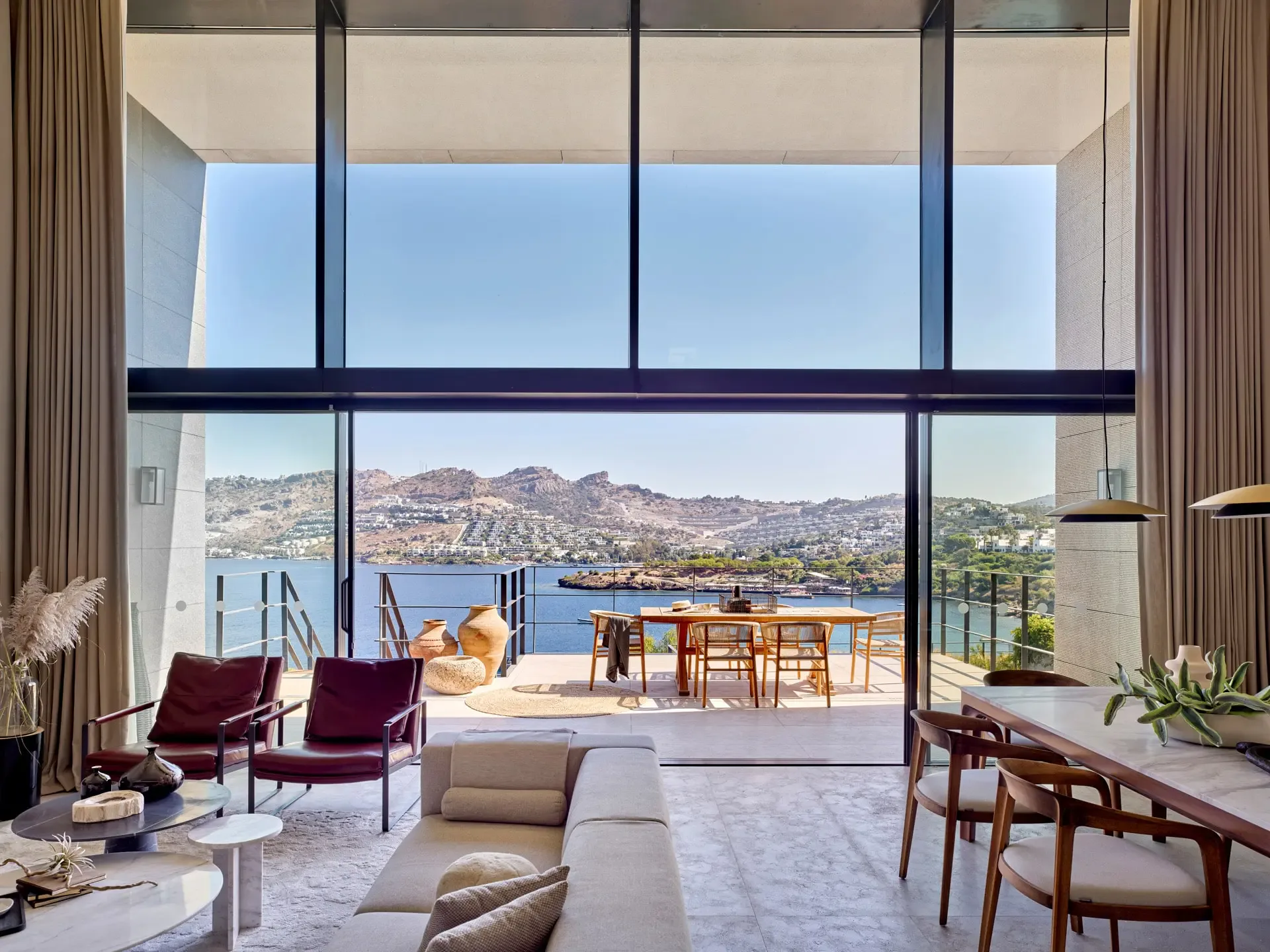 BodrumBodrum deniz manzaralı salon