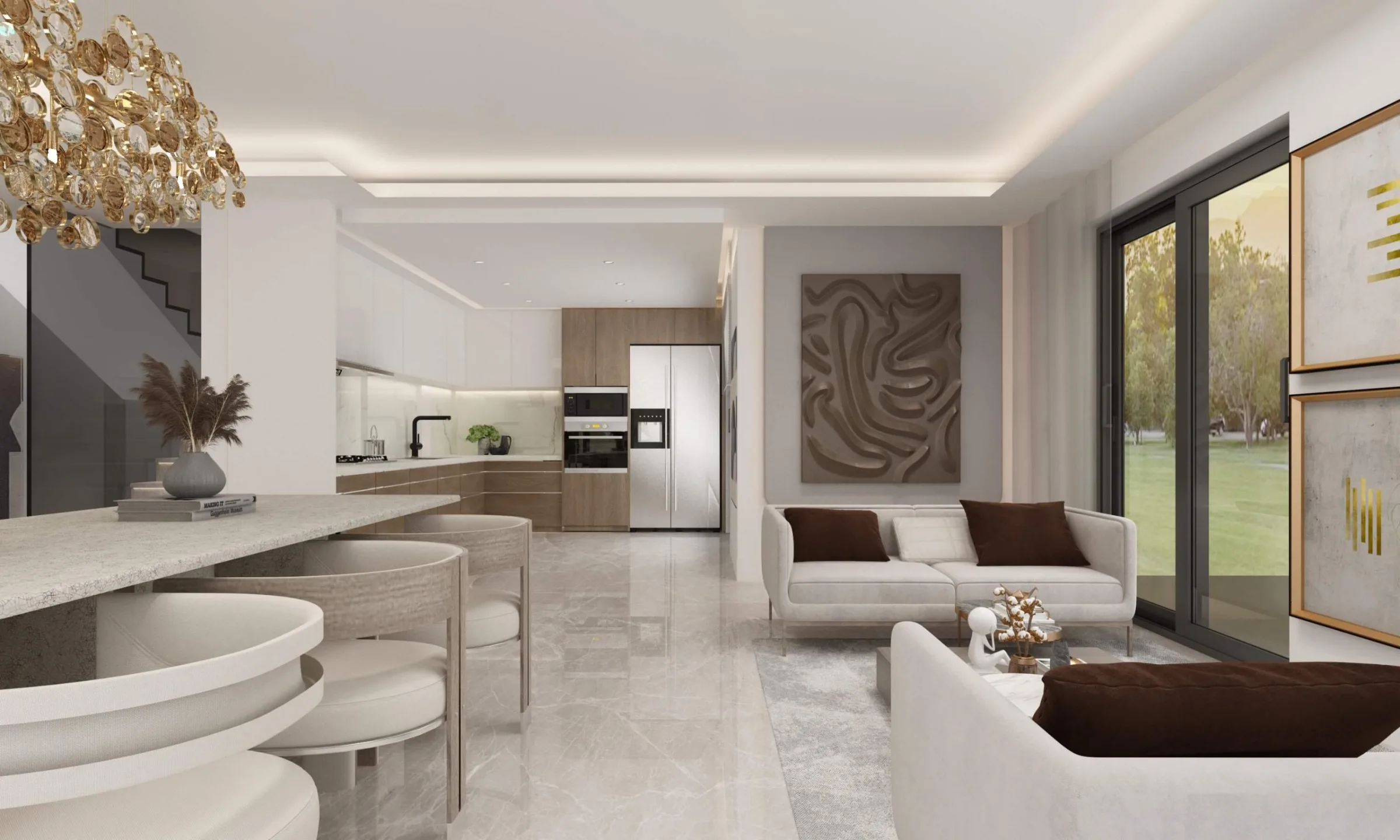 Conatus Existence salon ve yemek alanı