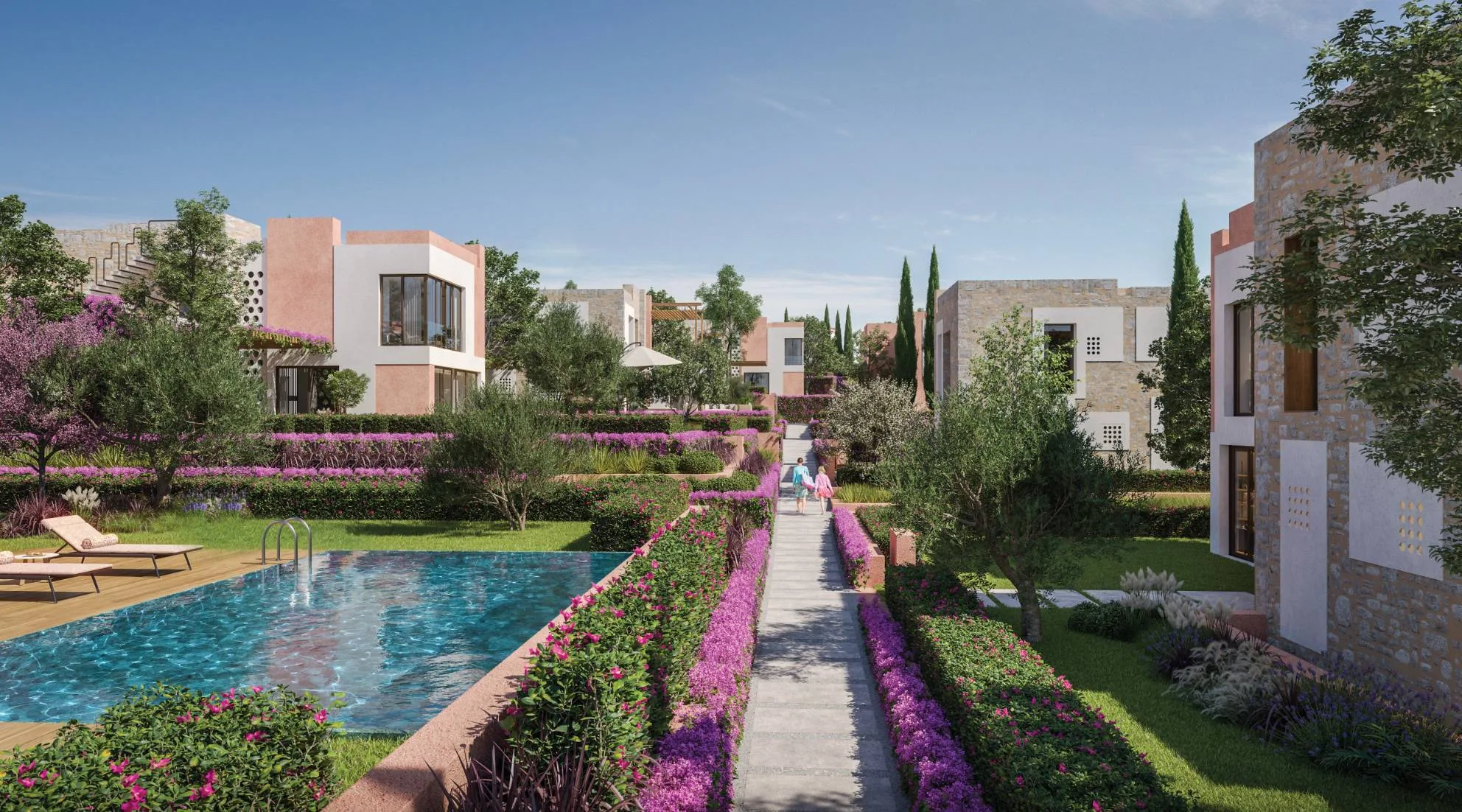 DAP Çeşme pool and walkway (render)