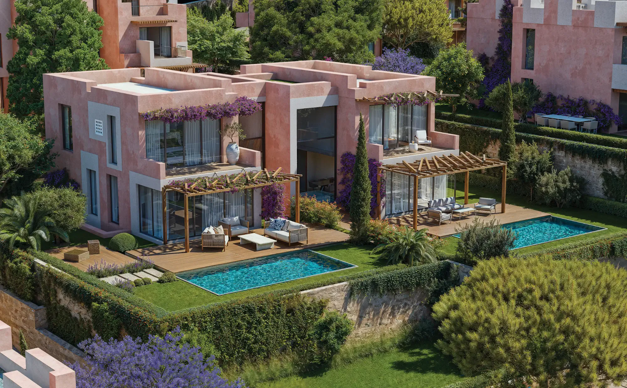 DAP Çeşme residences with pools (render)