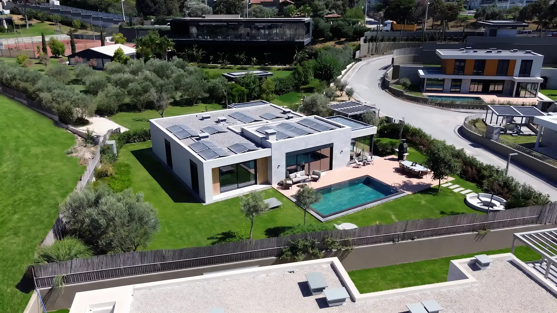 Ege Yapı Kekliktepe villa havadan