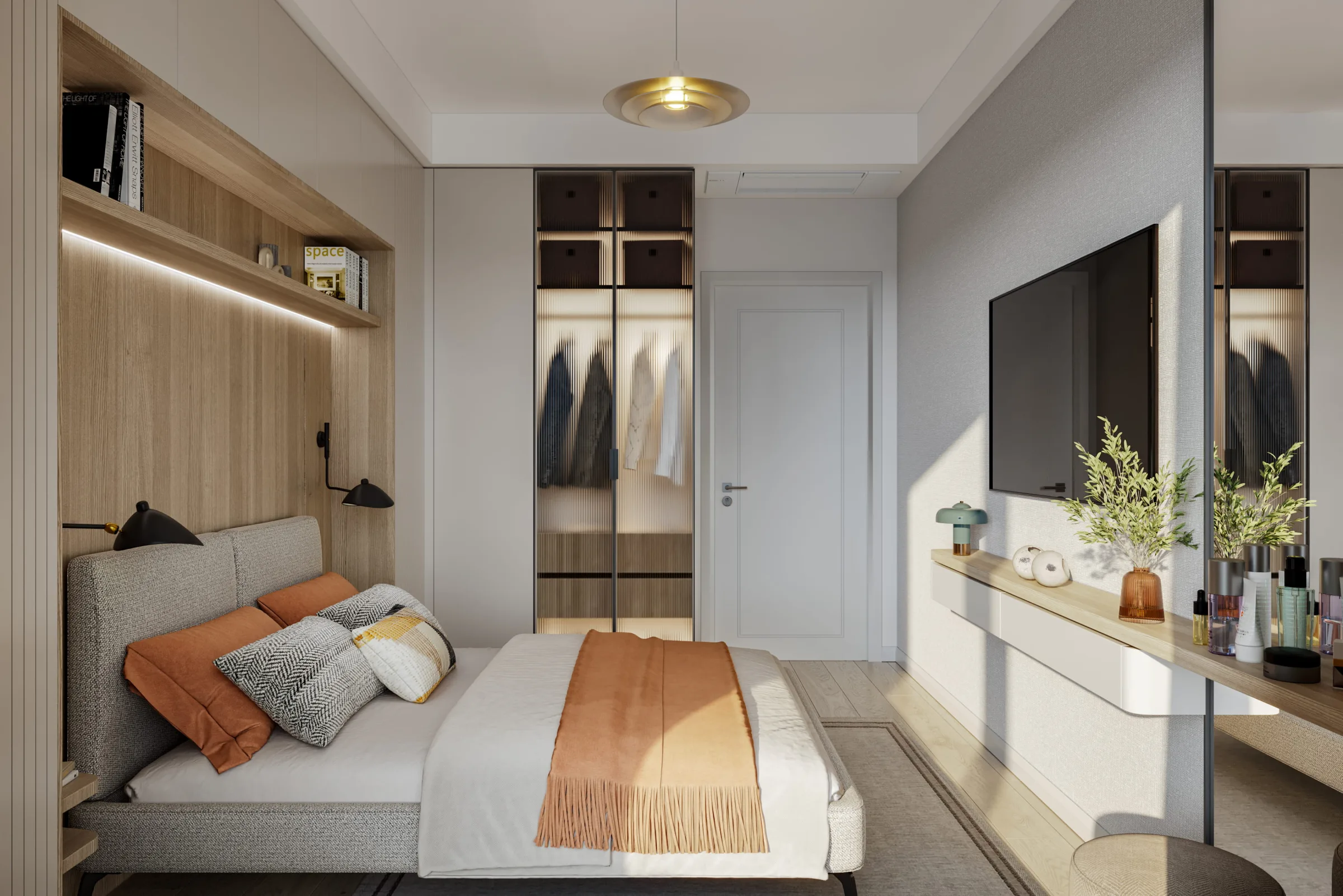 Ege Yapı Kordon İzmir yatak odası