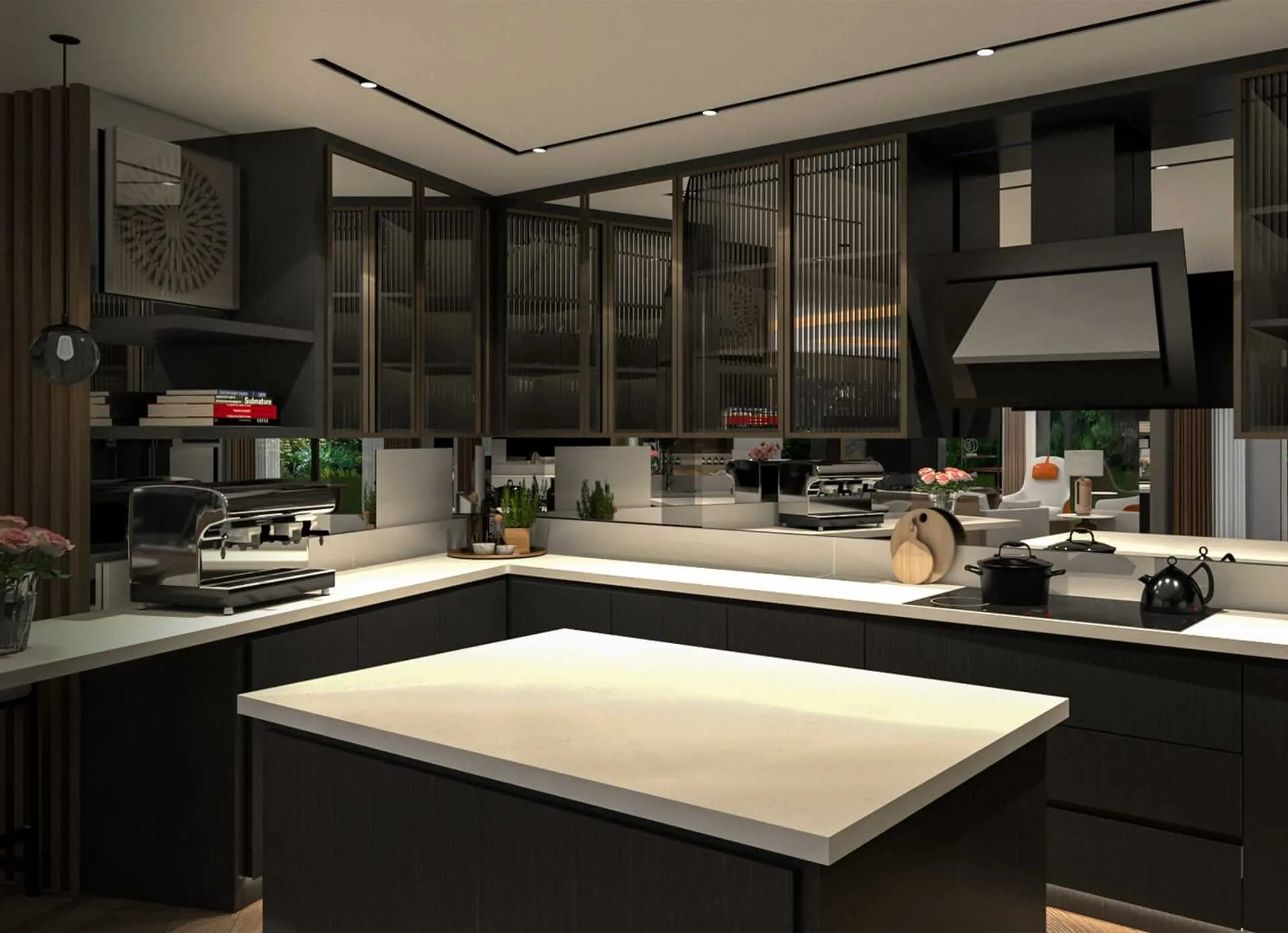 Flamingo villa kitchen
