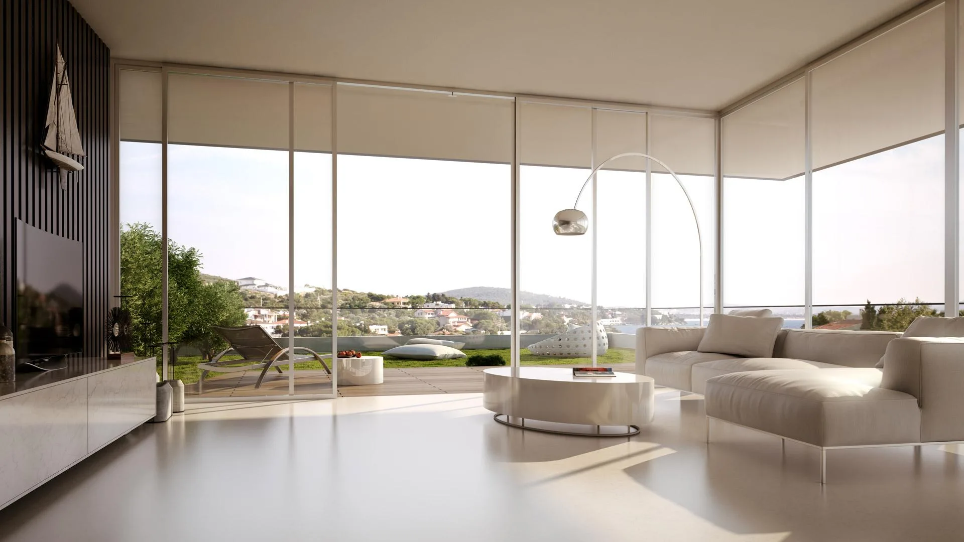 Folkart Blu Çeşme örnek salon (render)
