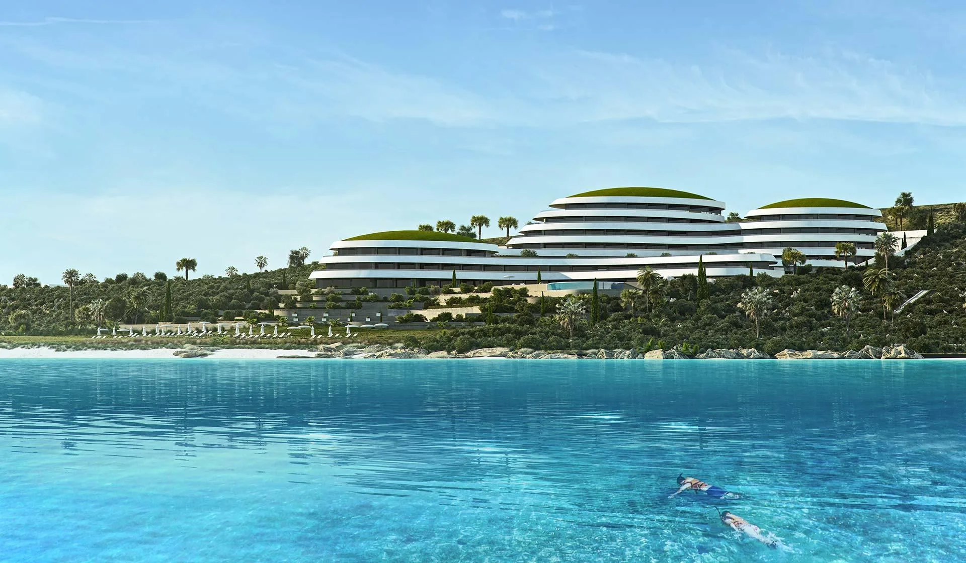 Folkart Hills Çeşme seen from the sea