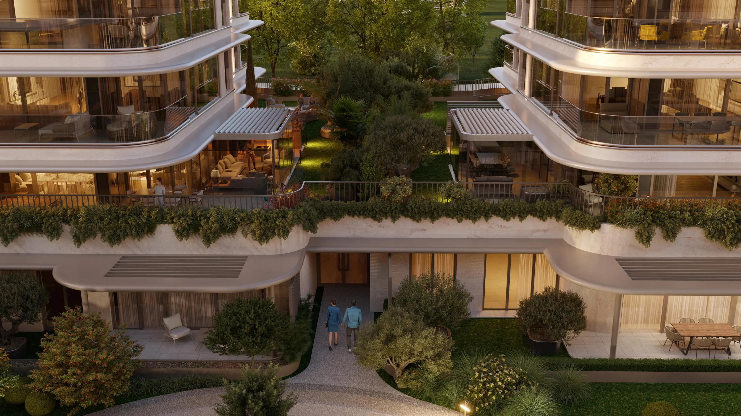 Folkart Mona Mavişehir garden level and terraces