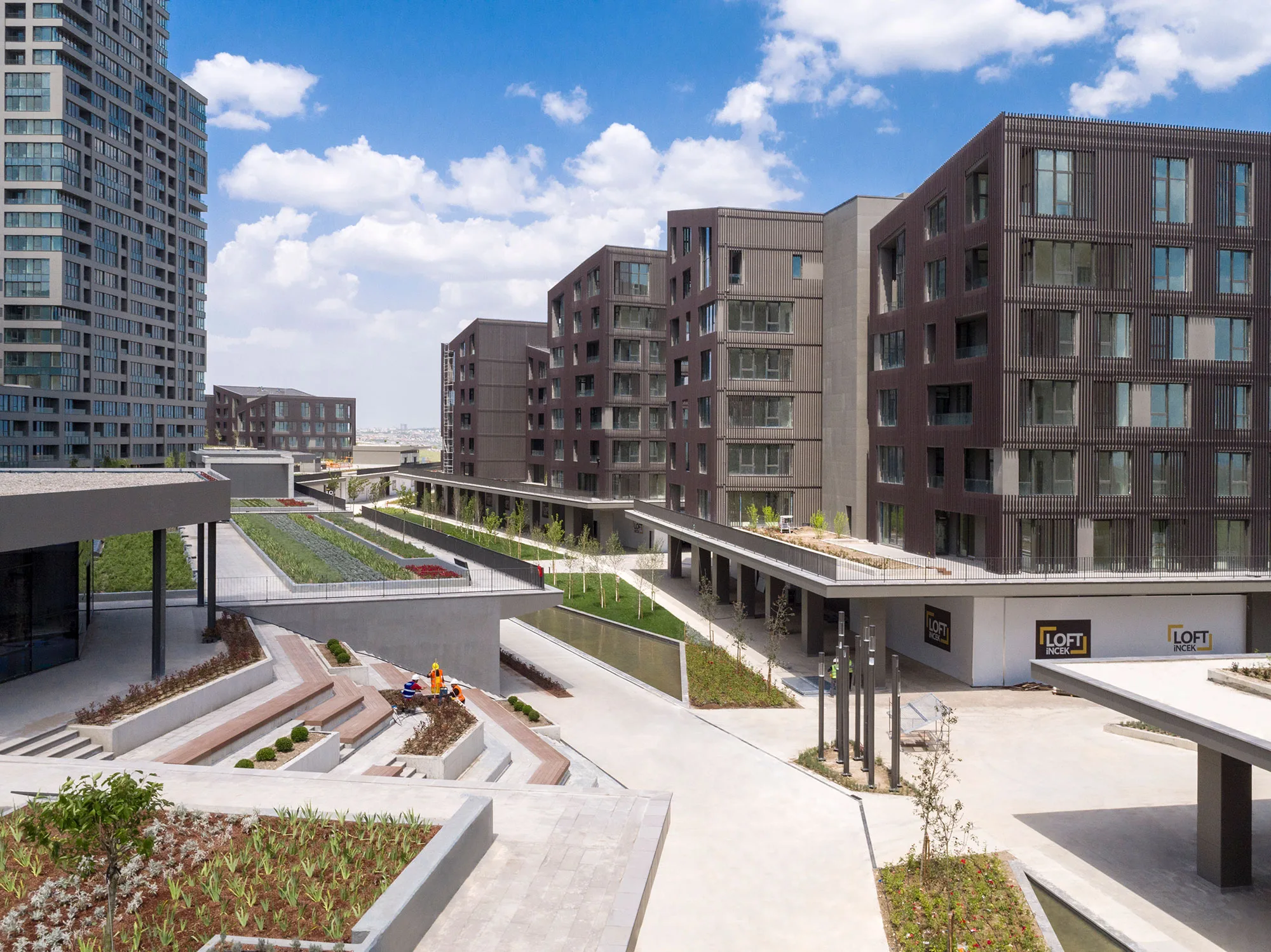 İncek Loft ortak alan ve bloklar
