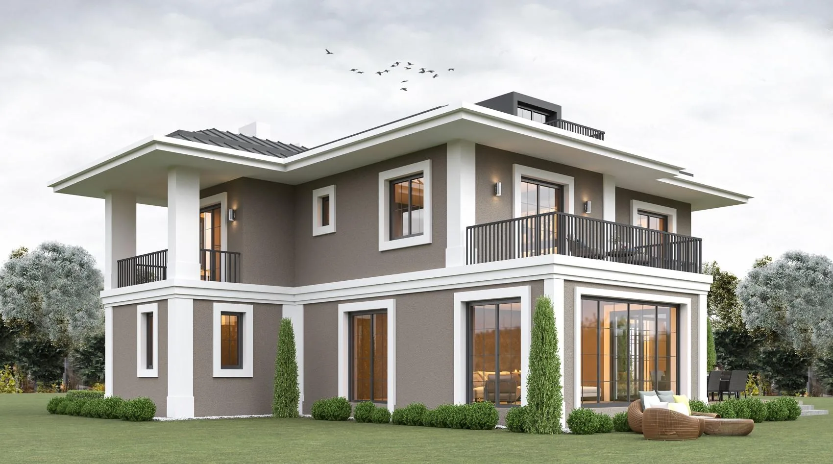 Kemer Country Su Evleri villa garden facade