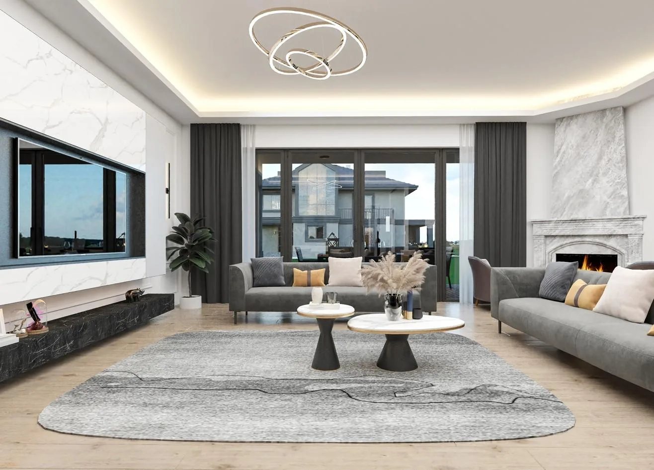Kemer Country Su Evleri show villa living room