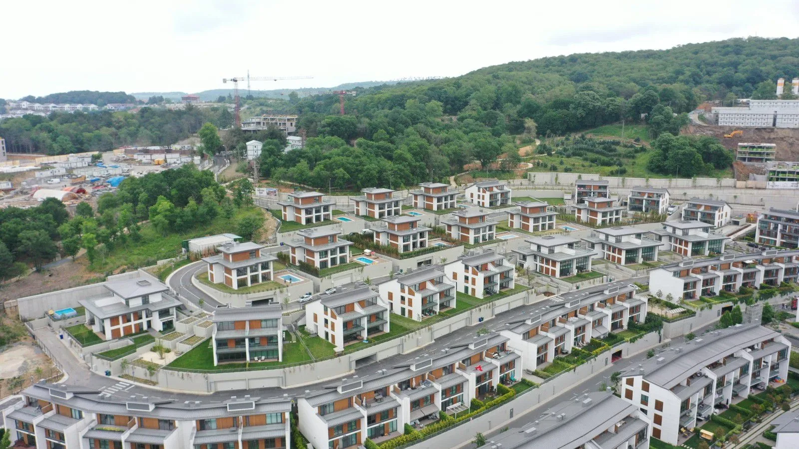 Koy Zekeriyakoy aerial overview