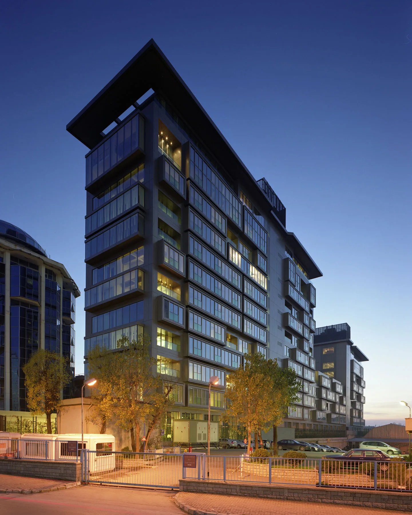 Levent Loft exterior at dusk