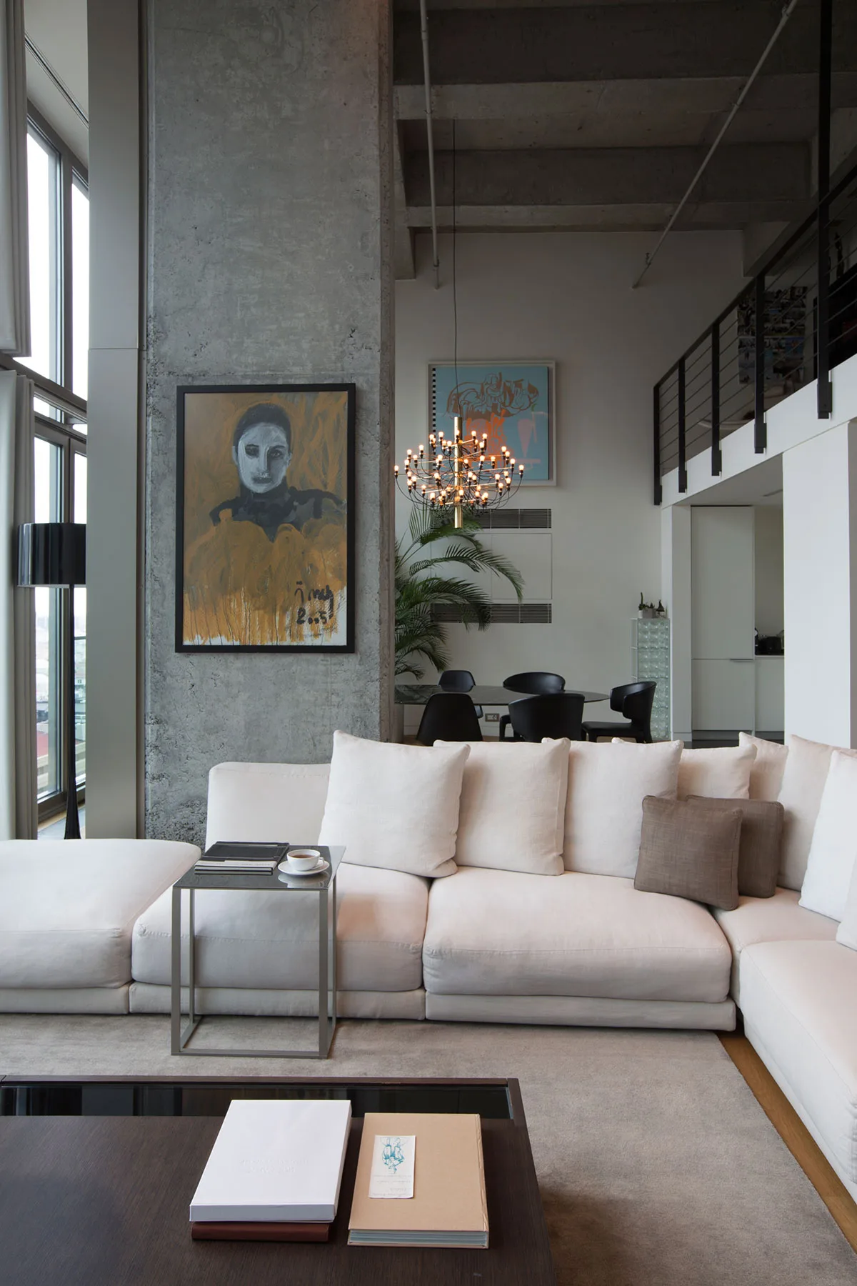 Levent Loft loft daire oturma alanı