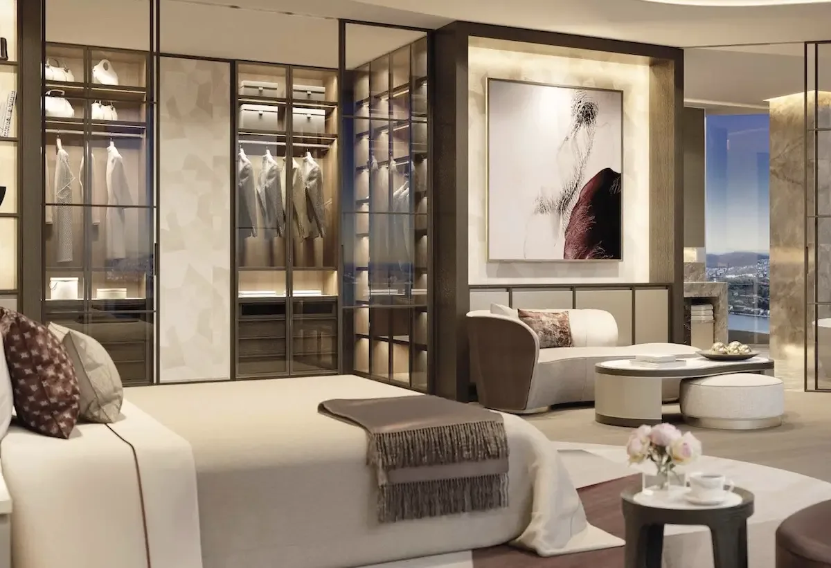The Residences at Mandarin Oriental Etiler ebeveyn yatak odası