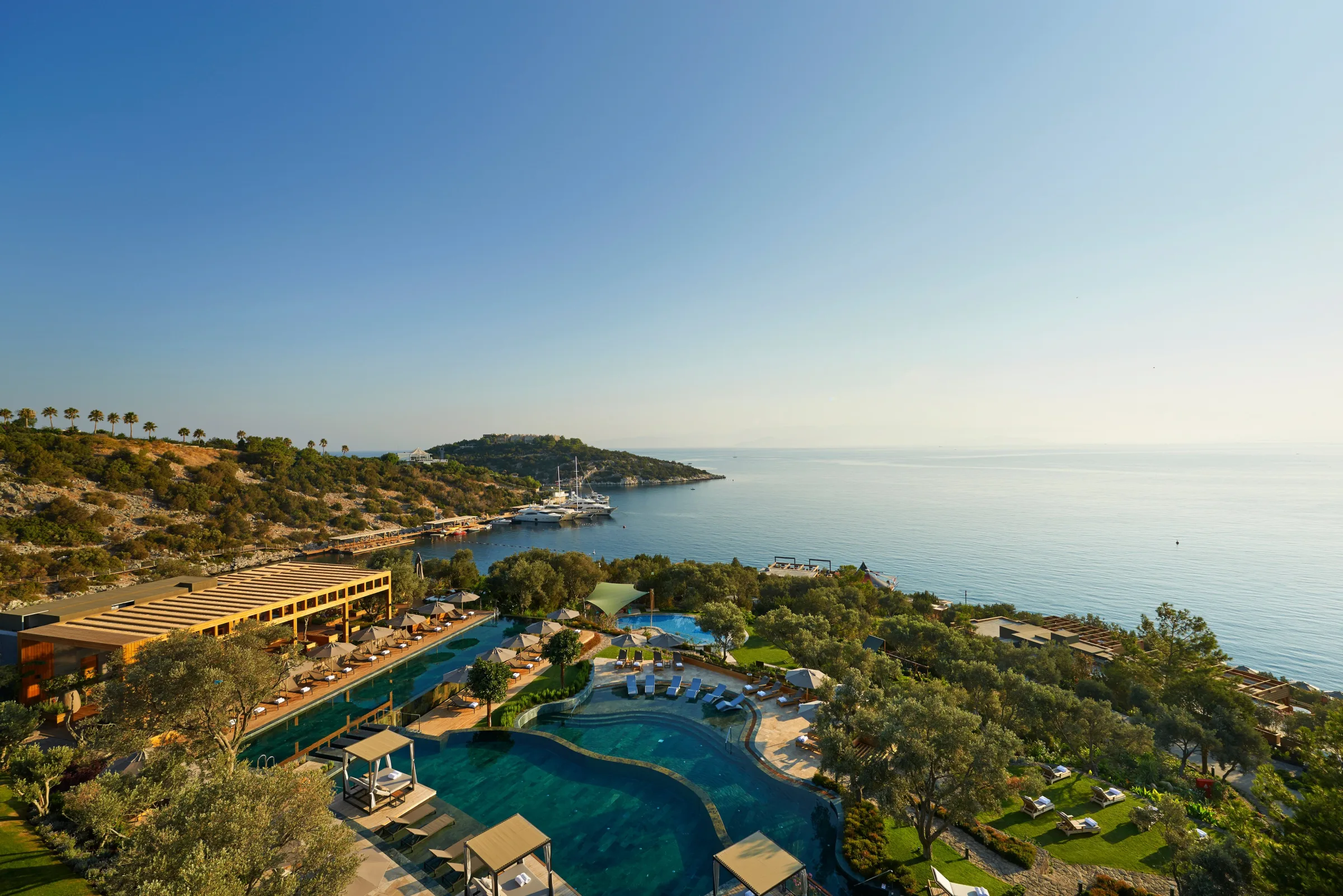 Mandarin Oriental Bodrum Paradise Bay aerial