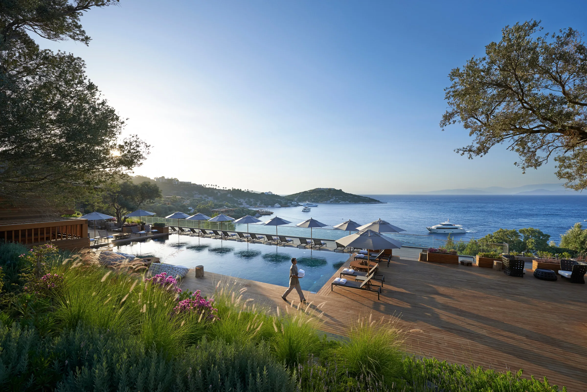 Mandarin Oriental Bodrum bay view and pool