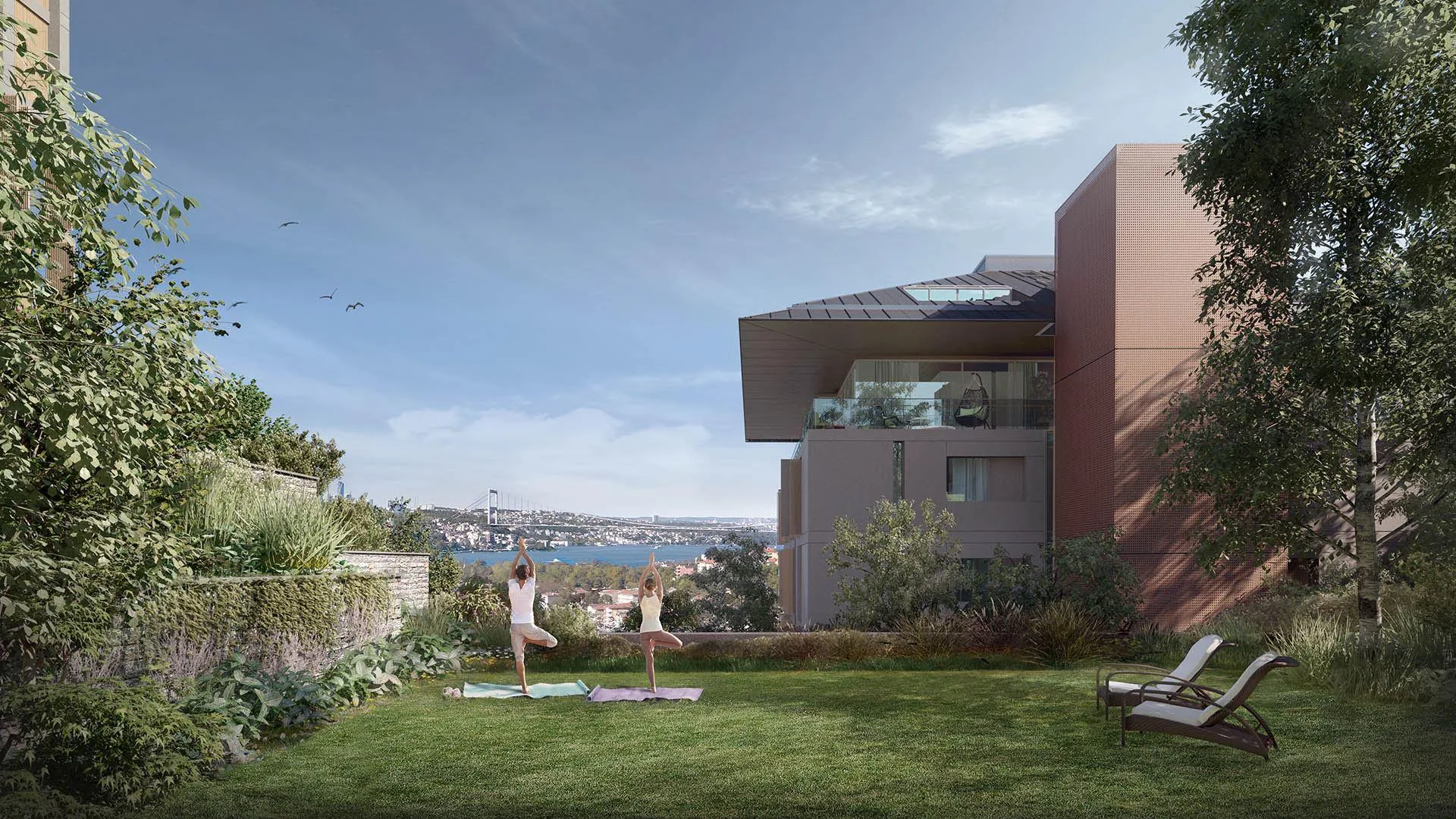 Nef Reserve Kandilli garden with Bosphorus view