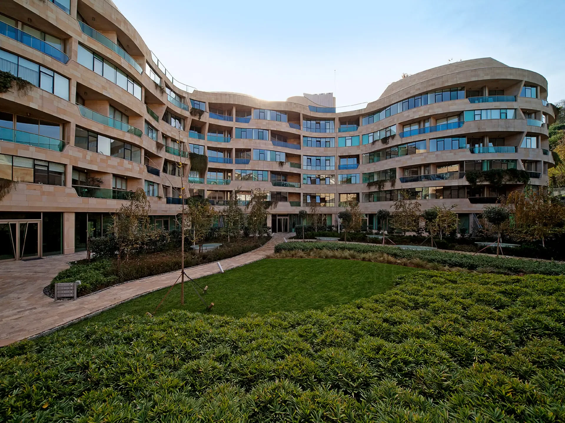 One Ortakoy curved residential blocks