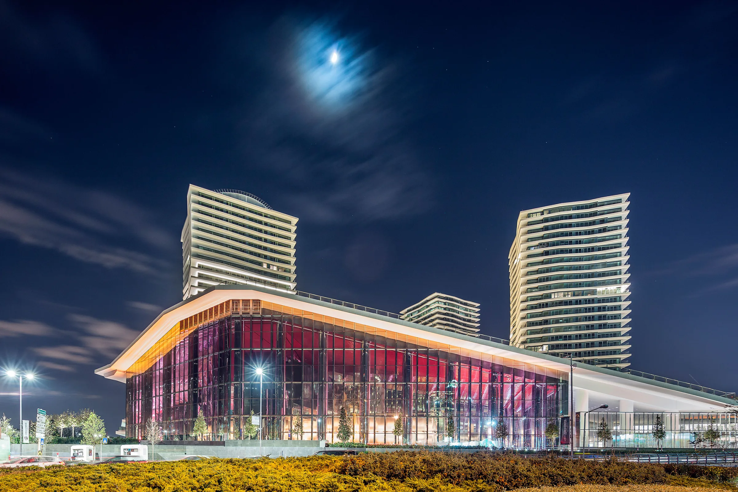 Zorlu Center at night