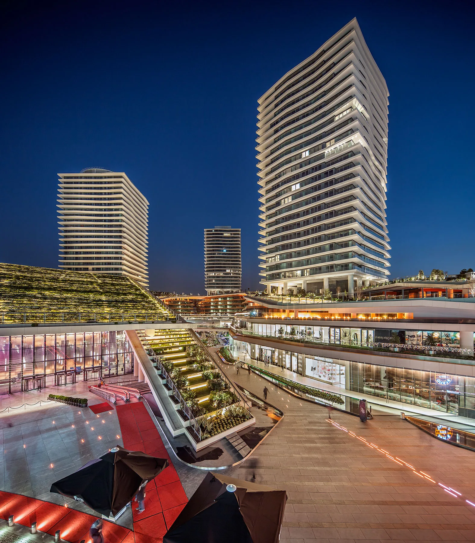 Zorlu Center garden terraces