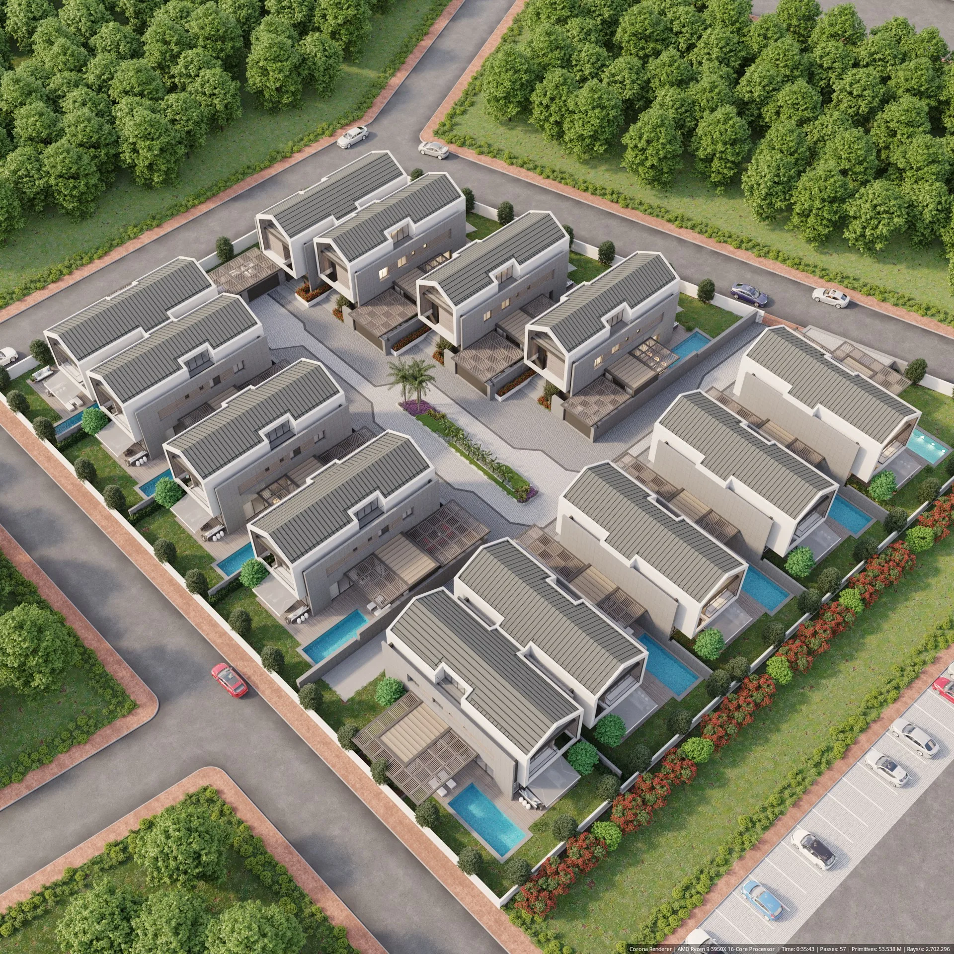 Relife Villas havadan görünüm
