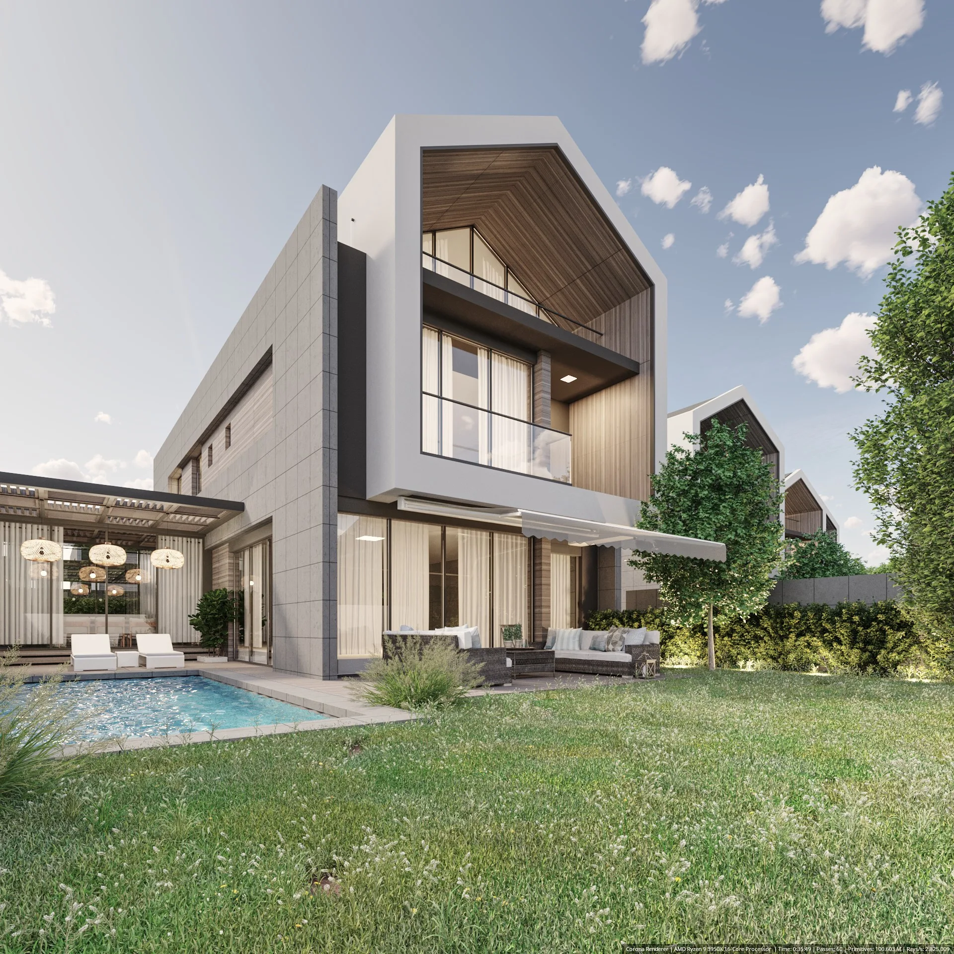 Relife Villas bahçe cephesi