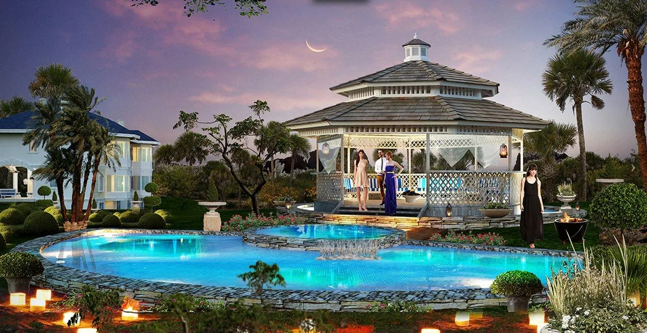 Riva Hills pool and gazebo