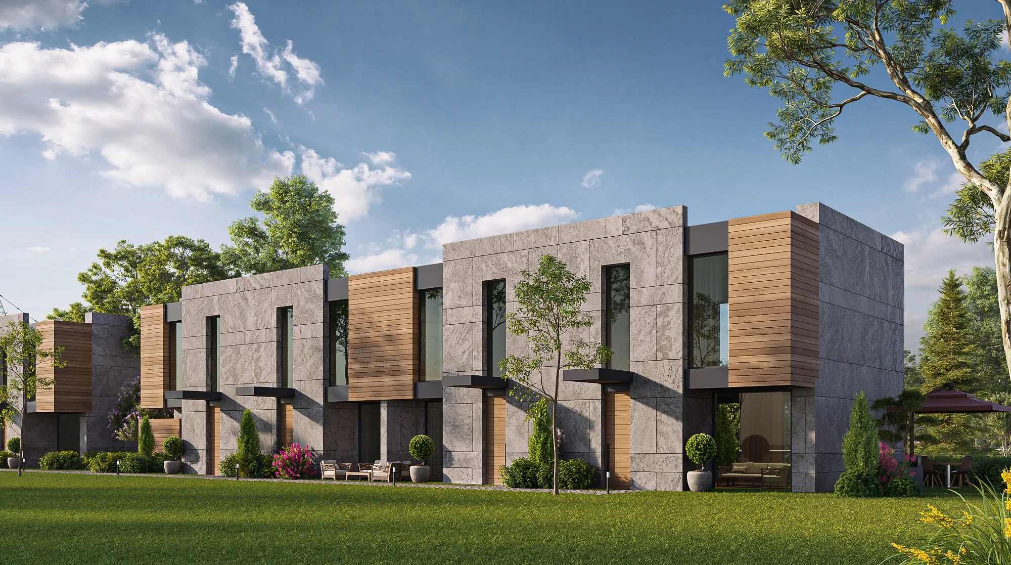 Seba Central townhouses with gardens