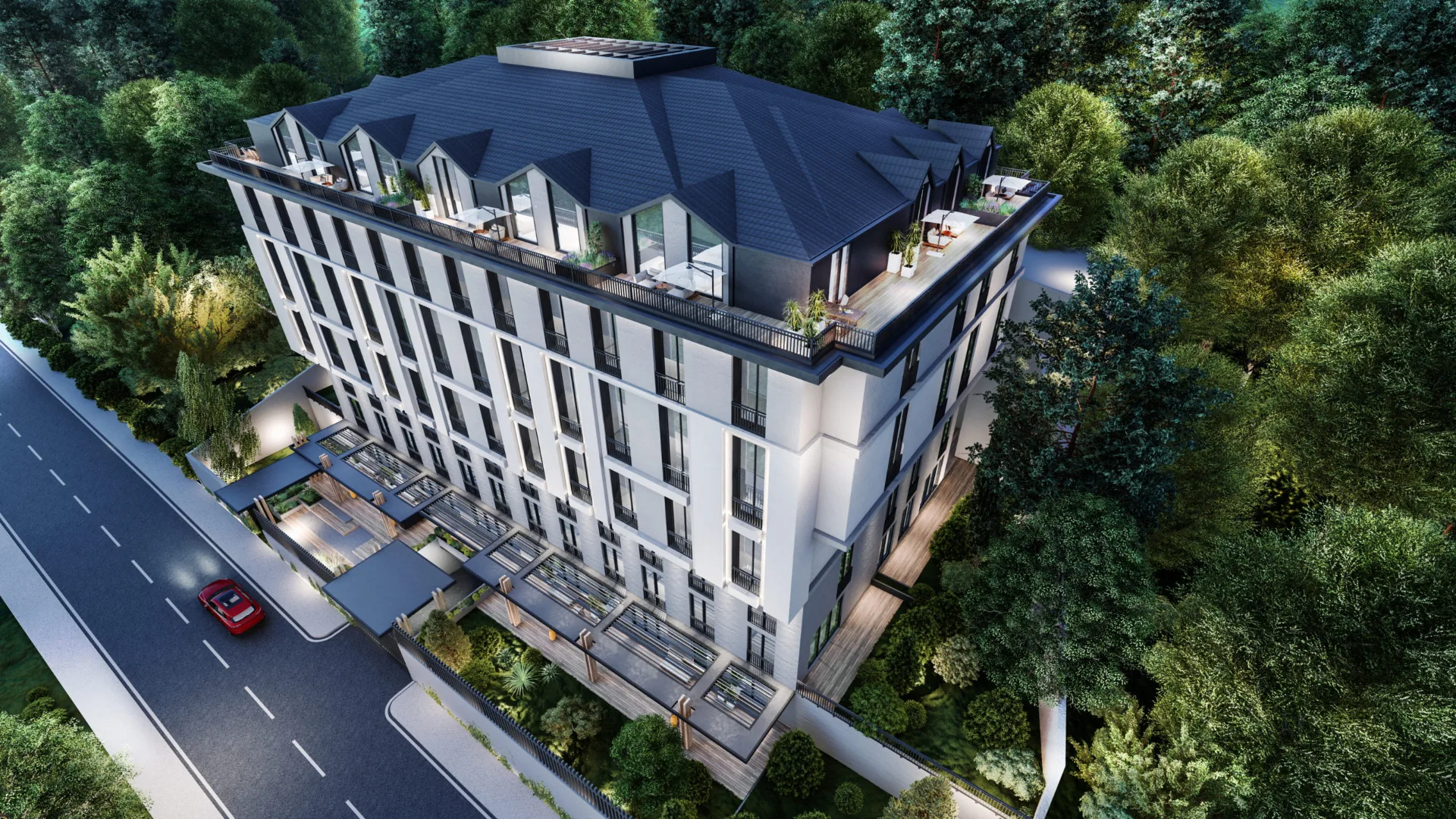 Seba Emirgan Apartments aerial view