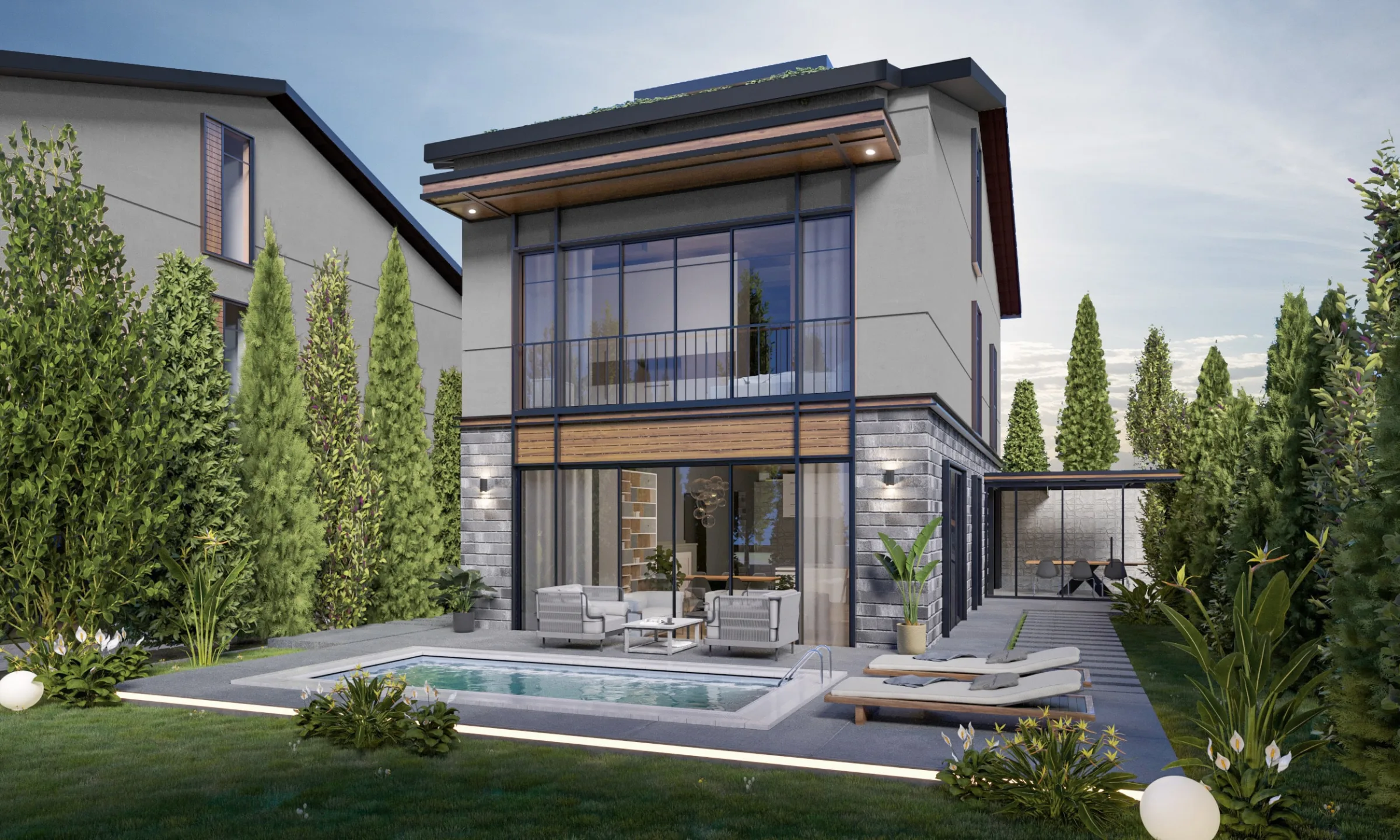 Seba Gardenia villa ve ön bahçe