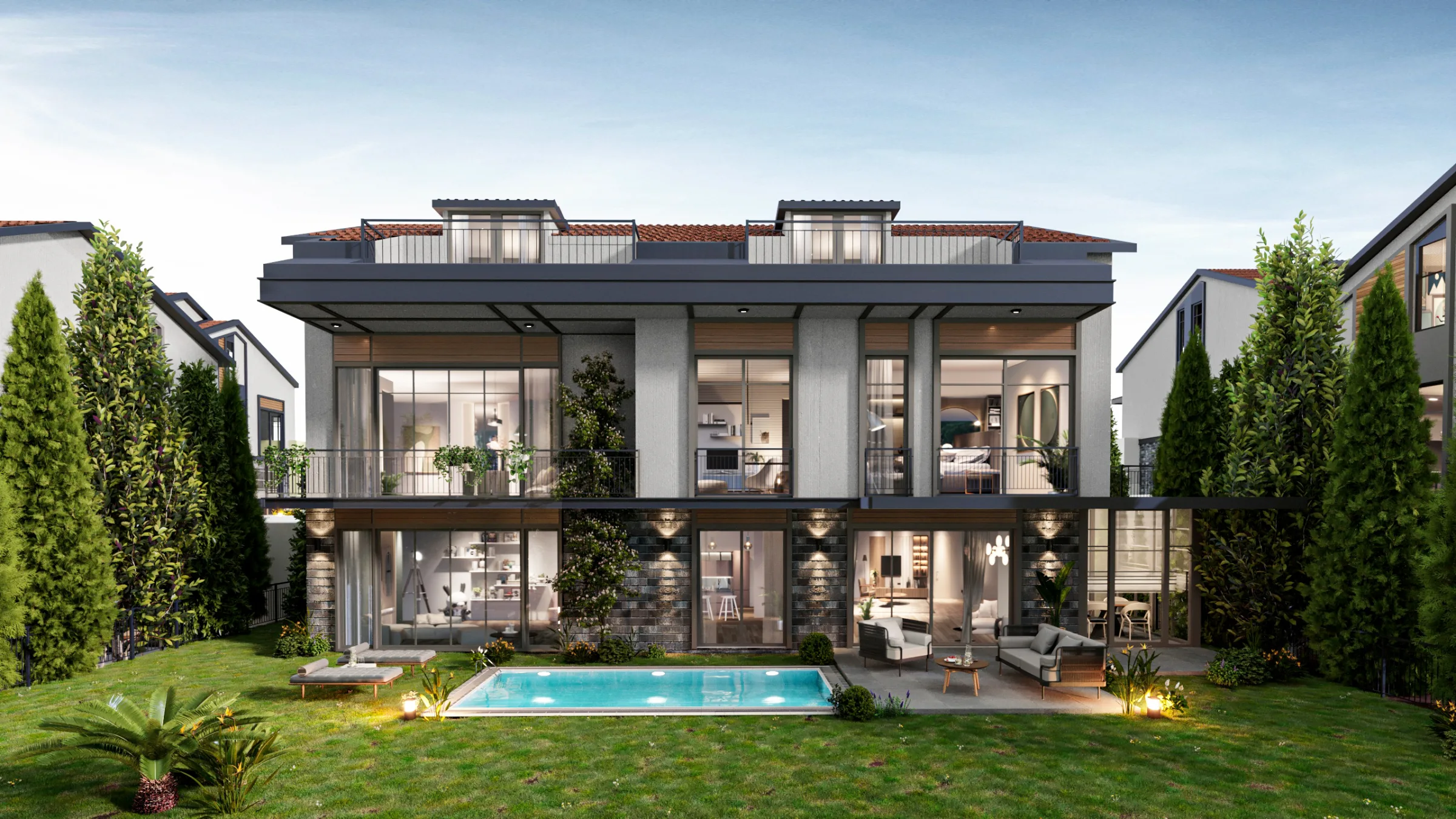 Seba Neva Mansions villa with pool