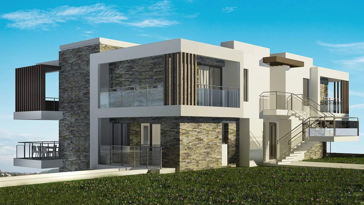 Seba Pearl Gündoğan residential block exterior