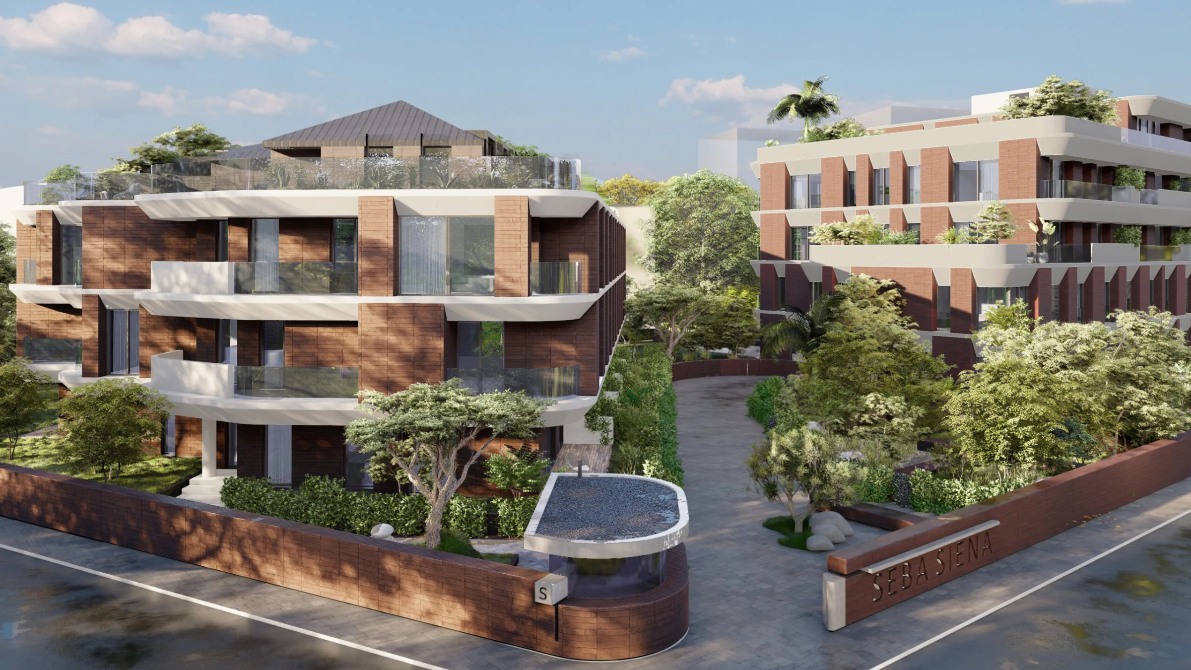 Seba Siena site içi peyzaj