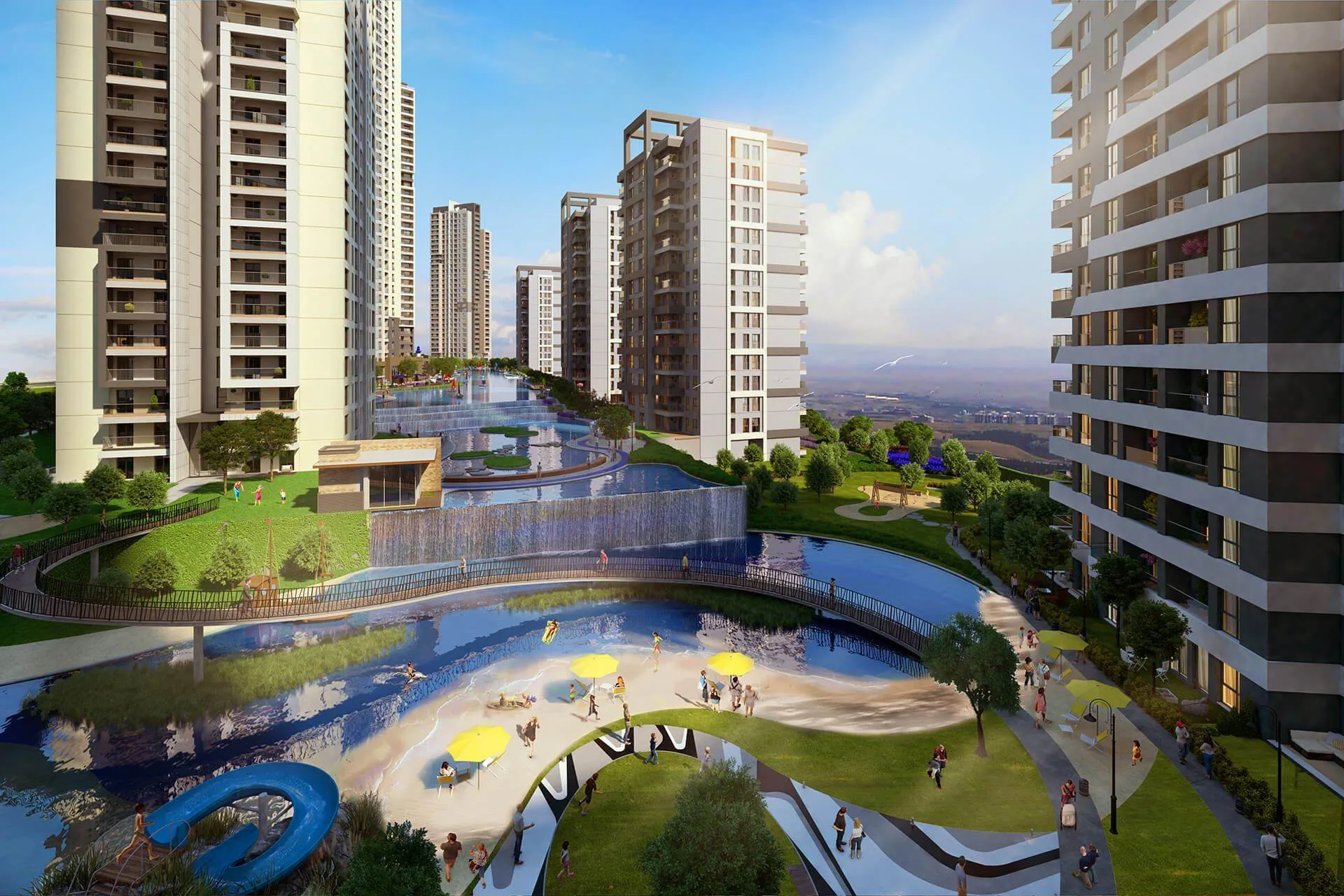 Marina Ankara kumsal ve peyzaj (render)