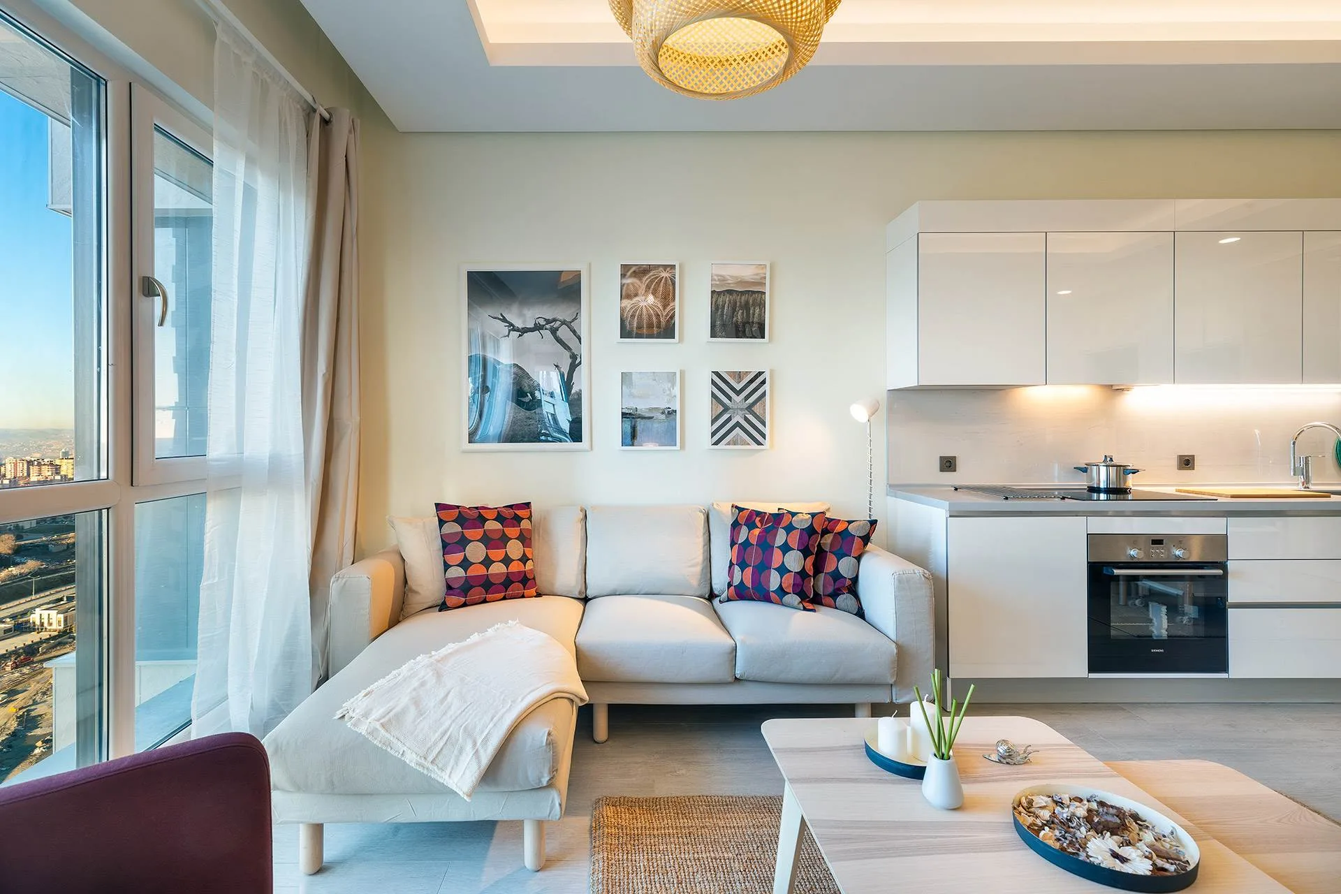 Marina Ankara örnek daire salon ve mutfak