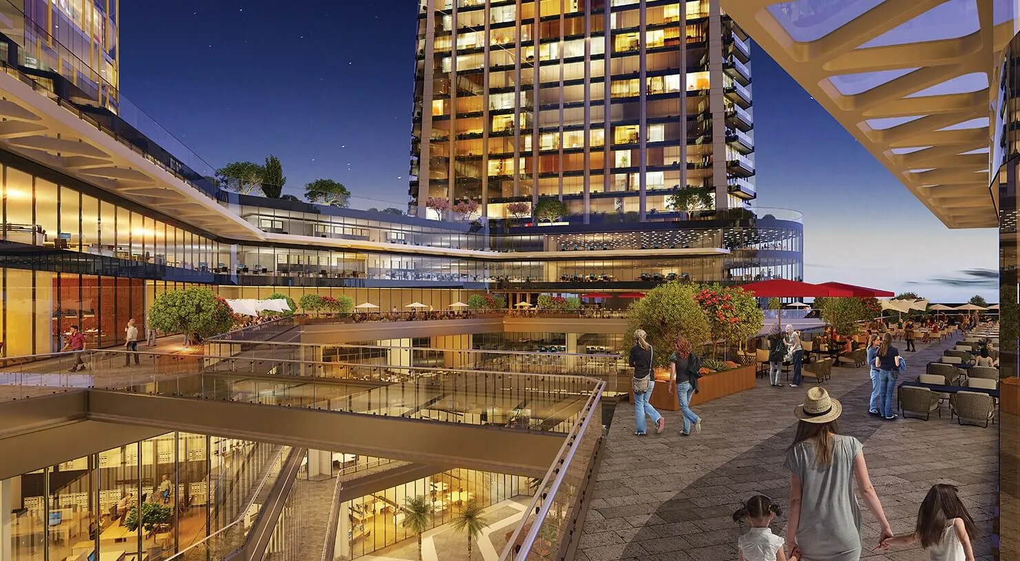 Skyland İstanbul sosyal teras alanı