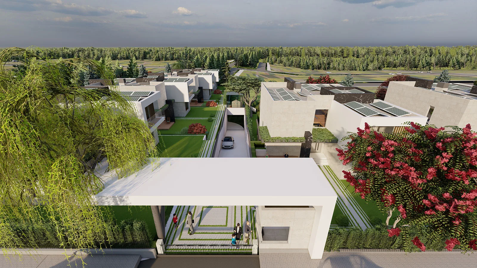 Tetra İncek site girişi (render)