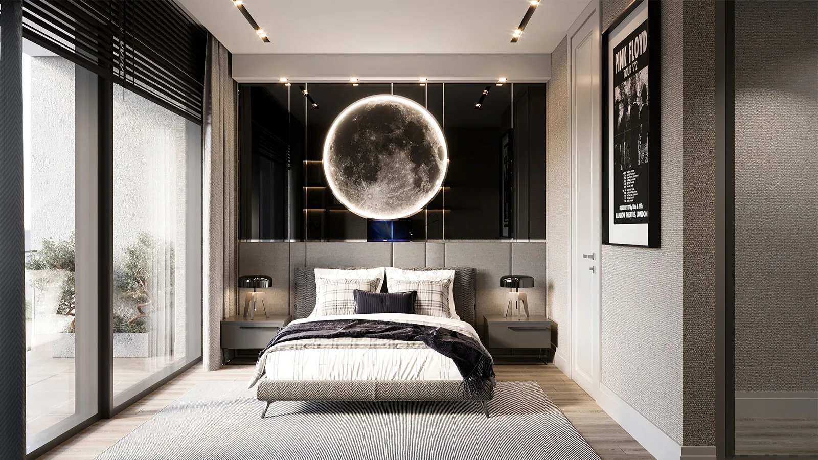 Tetra İncek villa yatak odası (render)