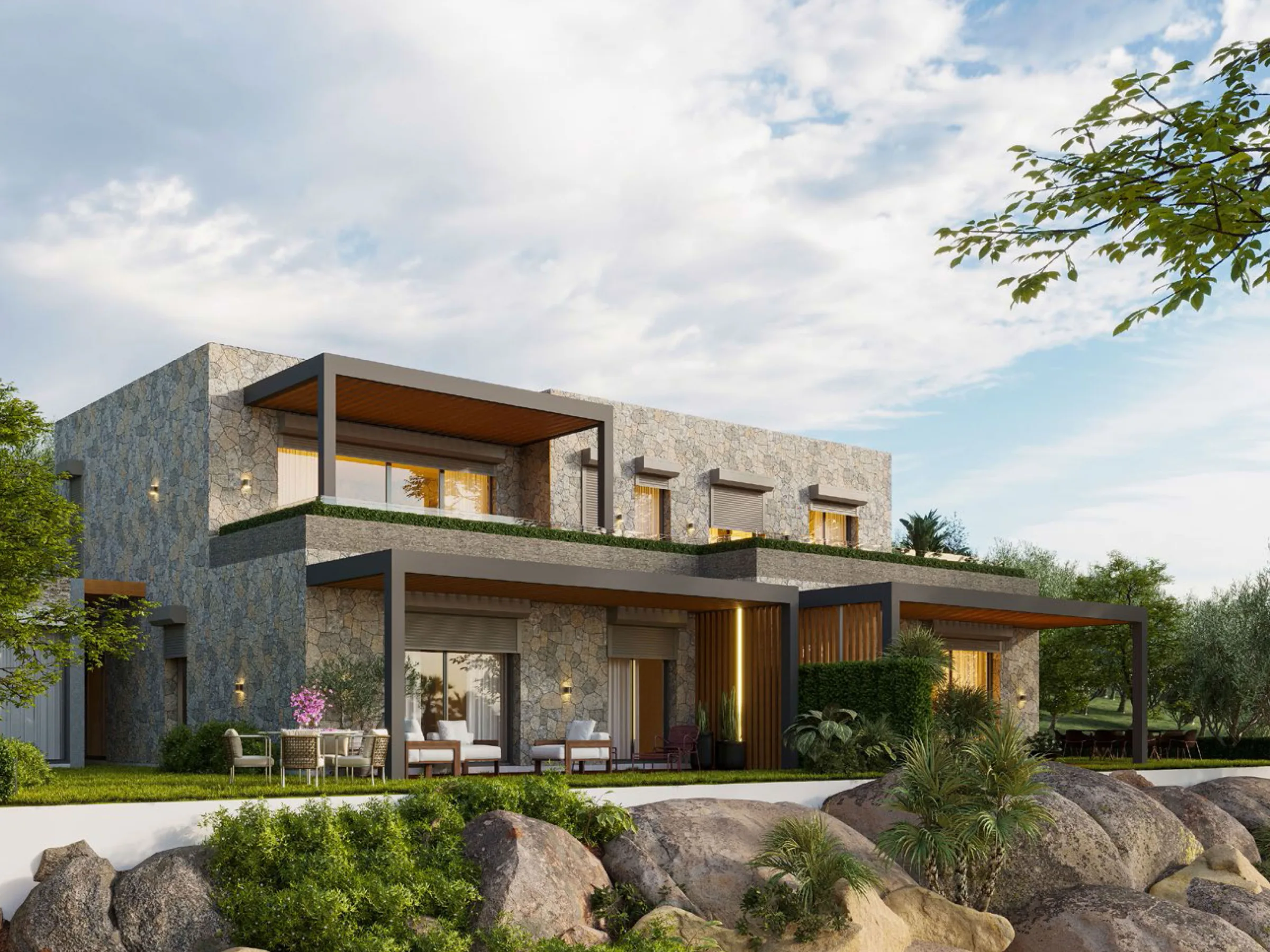 The Most Bodrum stone-clad villa