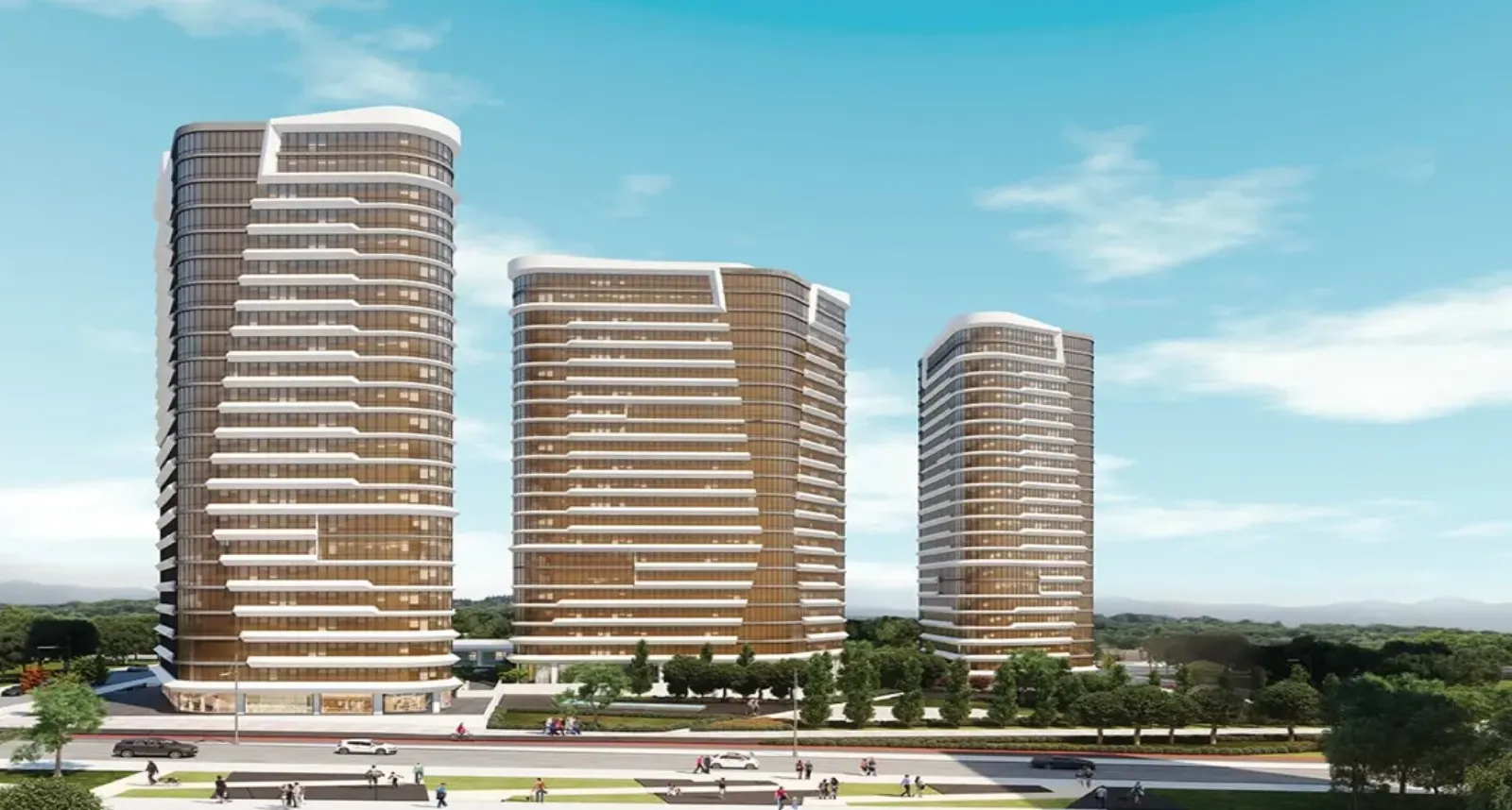 Uplife Kadıköy kuleler ve peyzaj